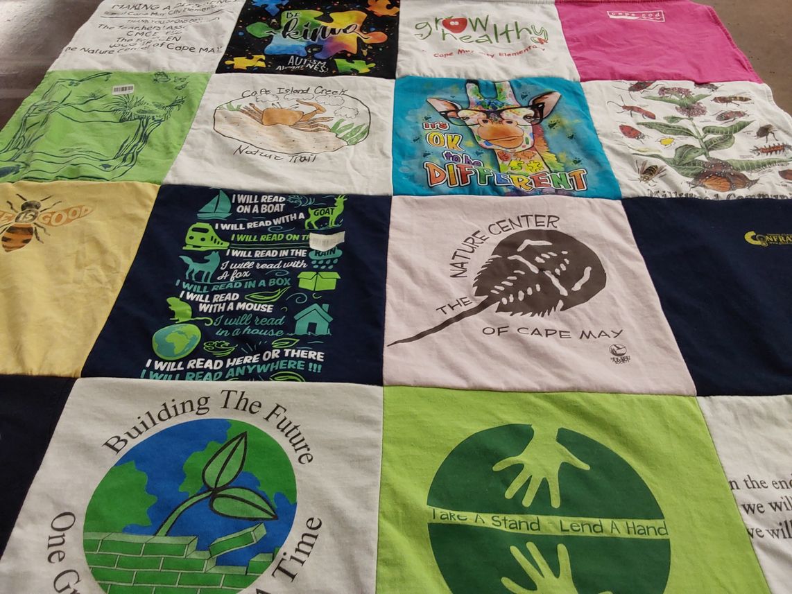 T-shirt quilt from cape may elementary school by Sandy from NJ
