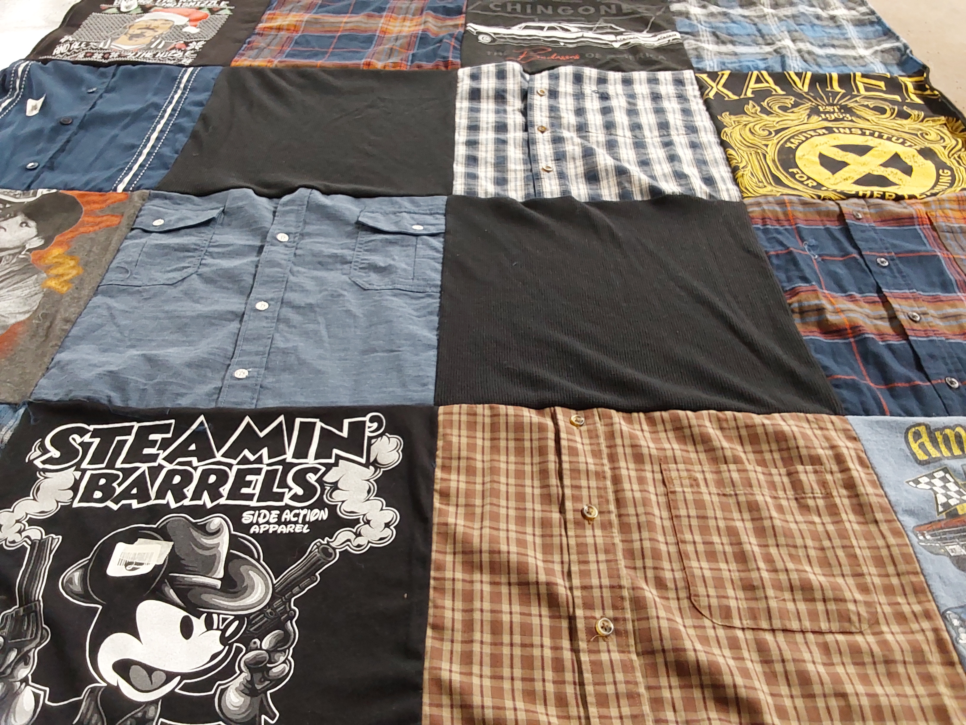 T-shirt quilt by Lorraine from CA