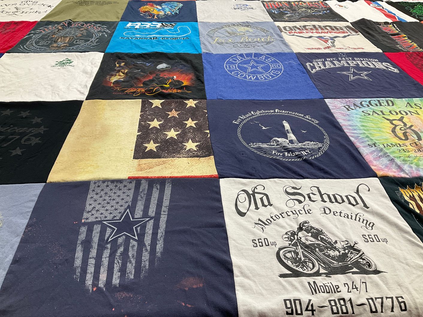 T-shirt quilt featuring dallas cowboys by Cynthia from FL