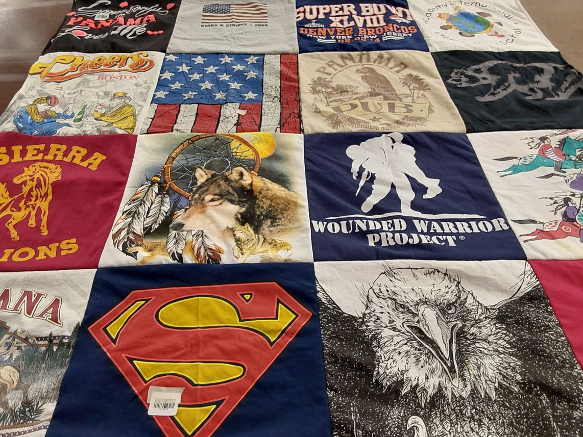 T-shirt quilt featuring denver broncos by All from NM
