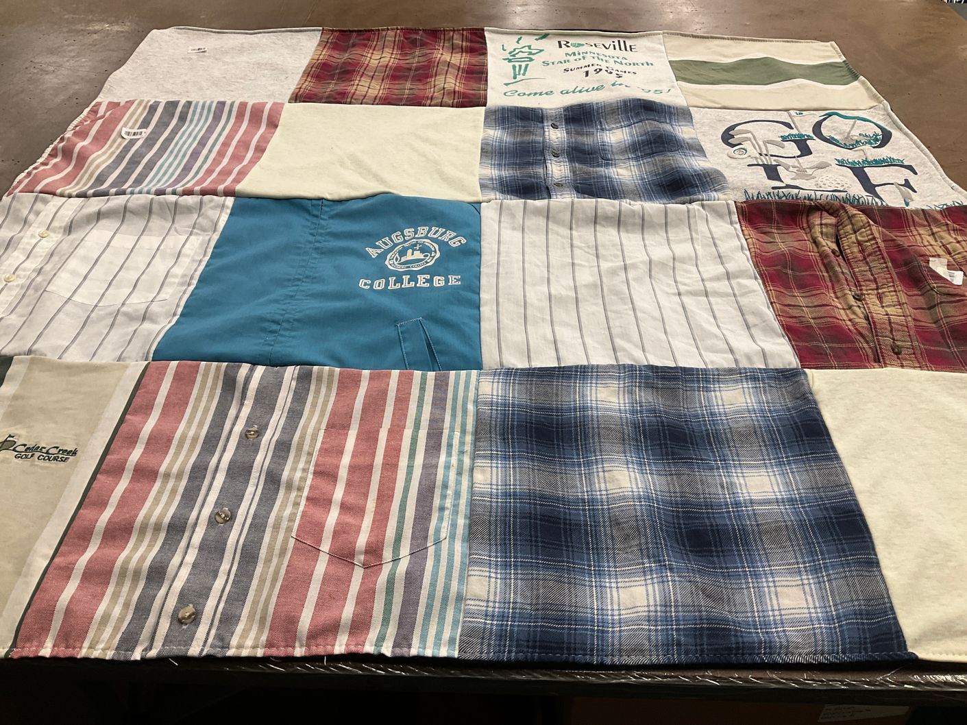 T-shirt quilt from augsburg college by Van from TX