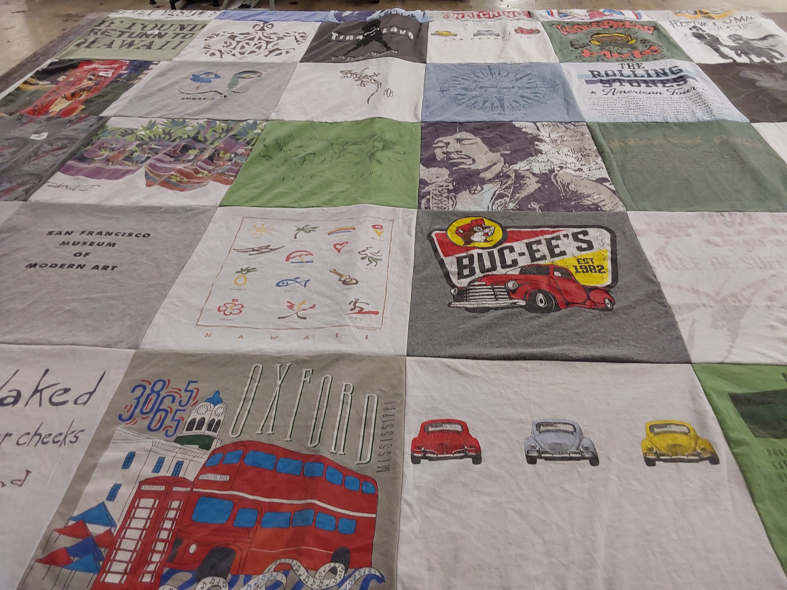 T-shirt quilt from oxford university by William from MS