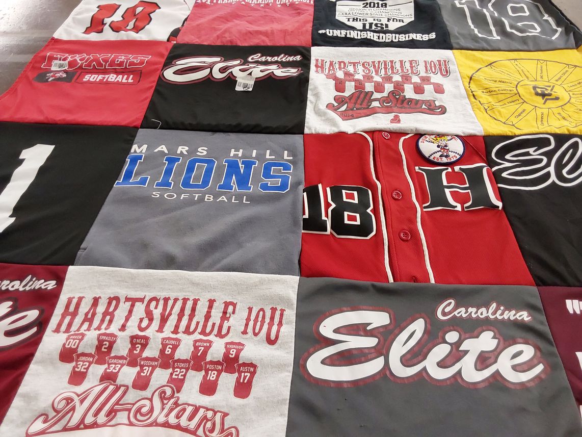T-shirt quilt featuring hartsville 10u all-stars, carolina elite by Michael from SC