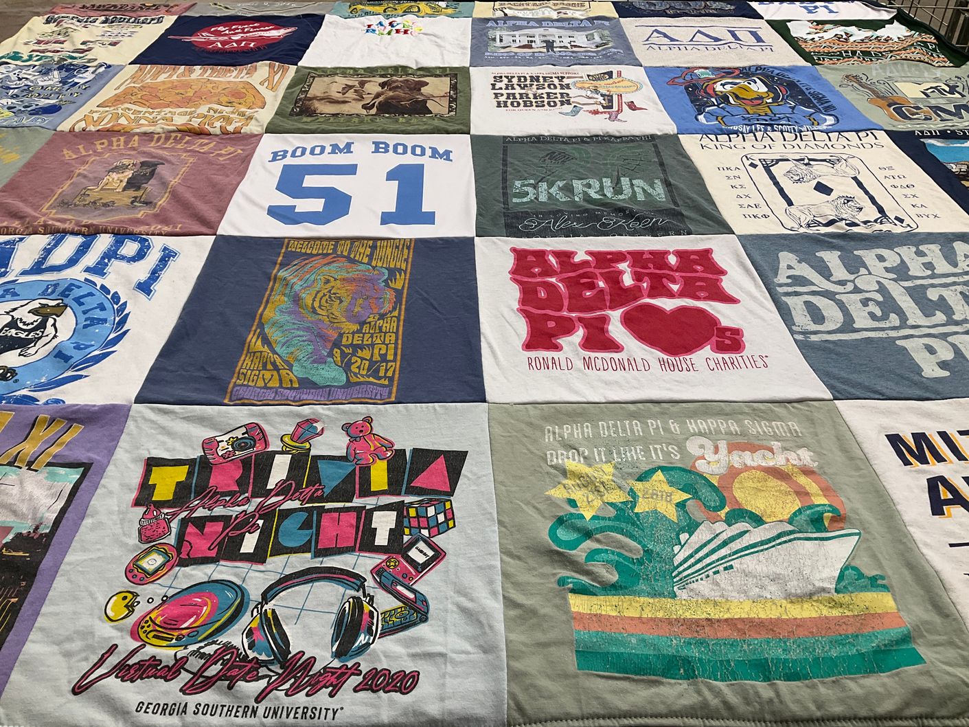 T-shirt quilt from georgia southern university by Tracy from GA