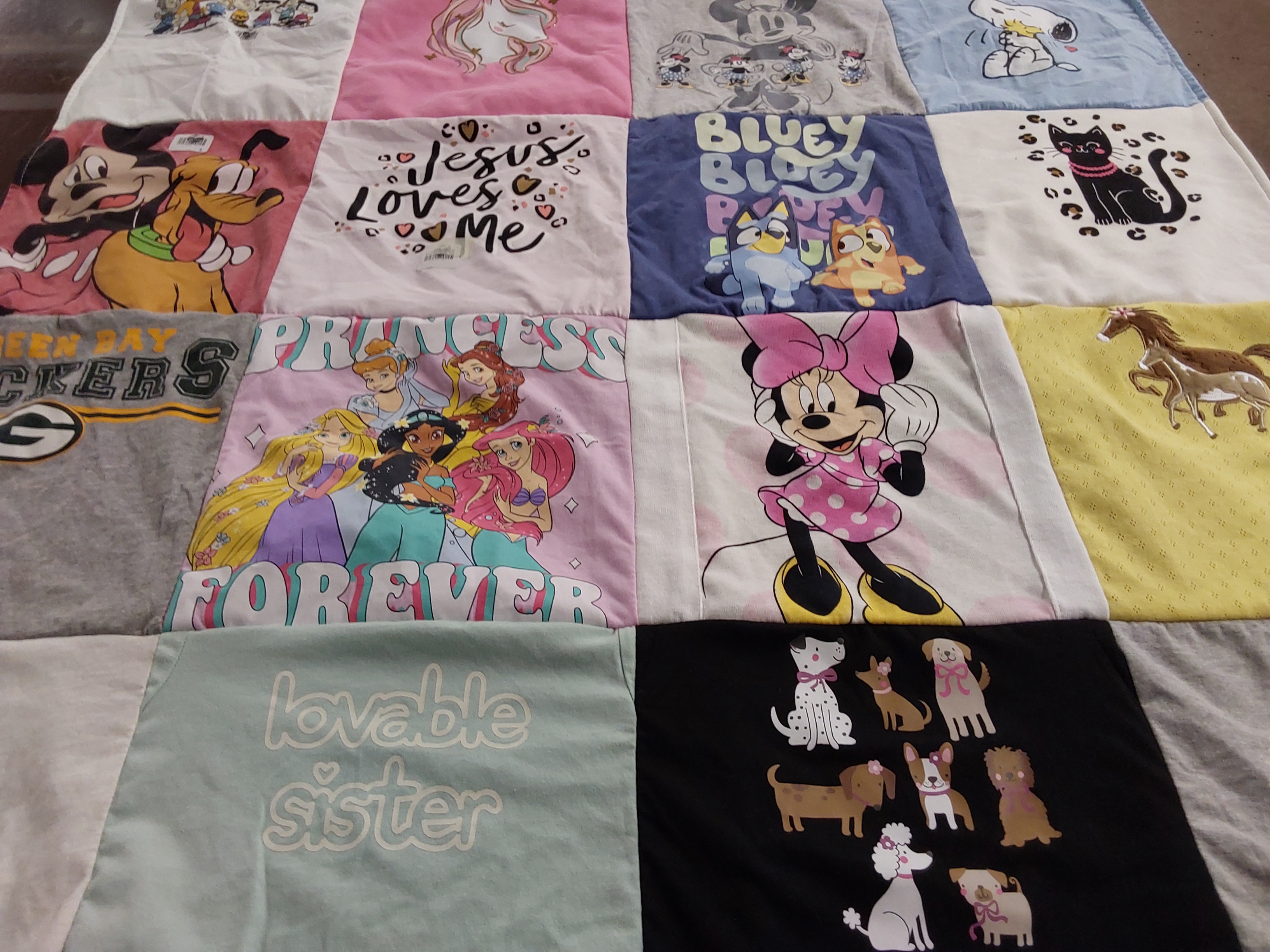 T-shirt quilt featuring green bay packers by Jennifer from SD