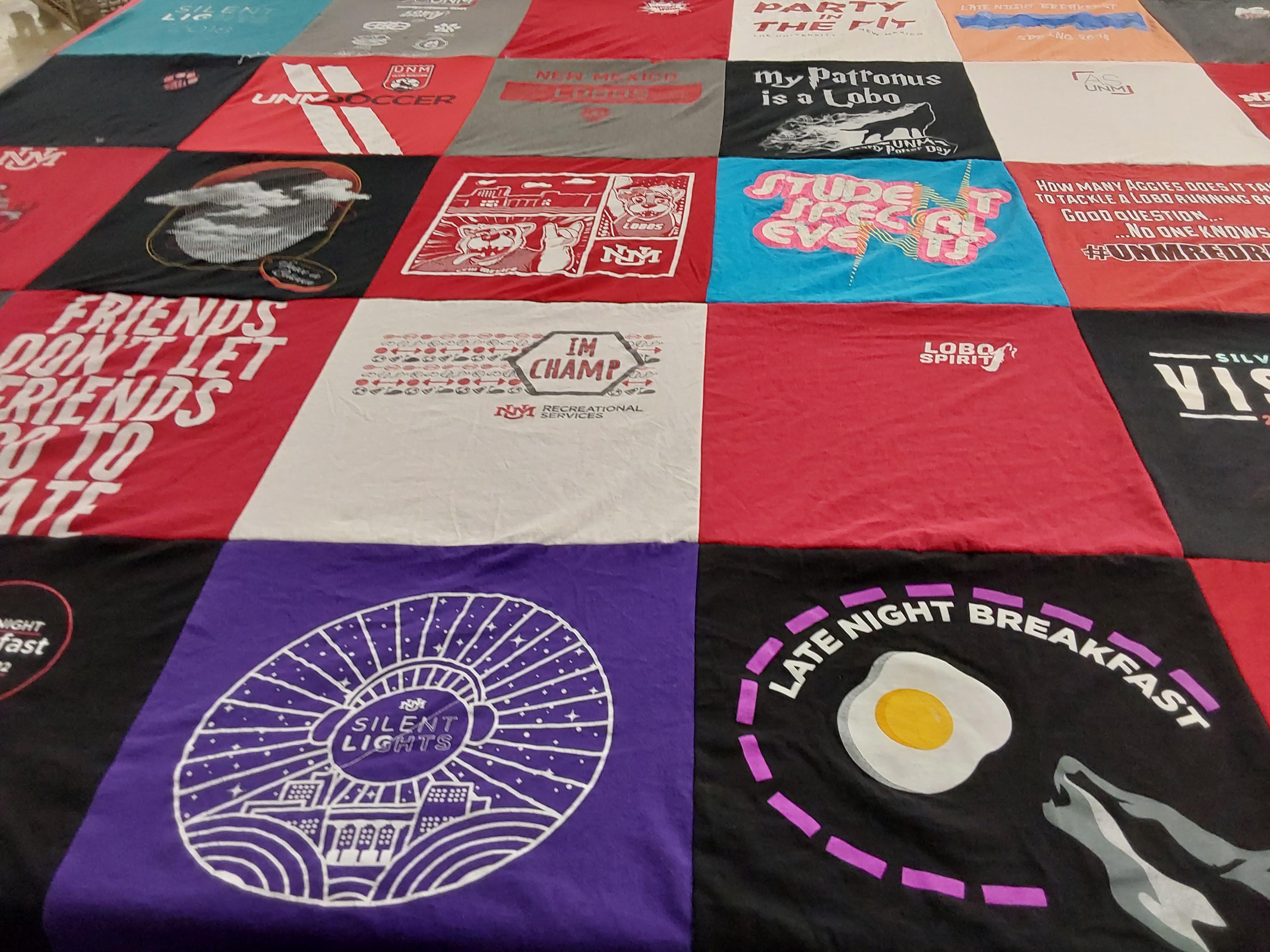 T-shirt quilt featuring unm soccer by Ryan from NM