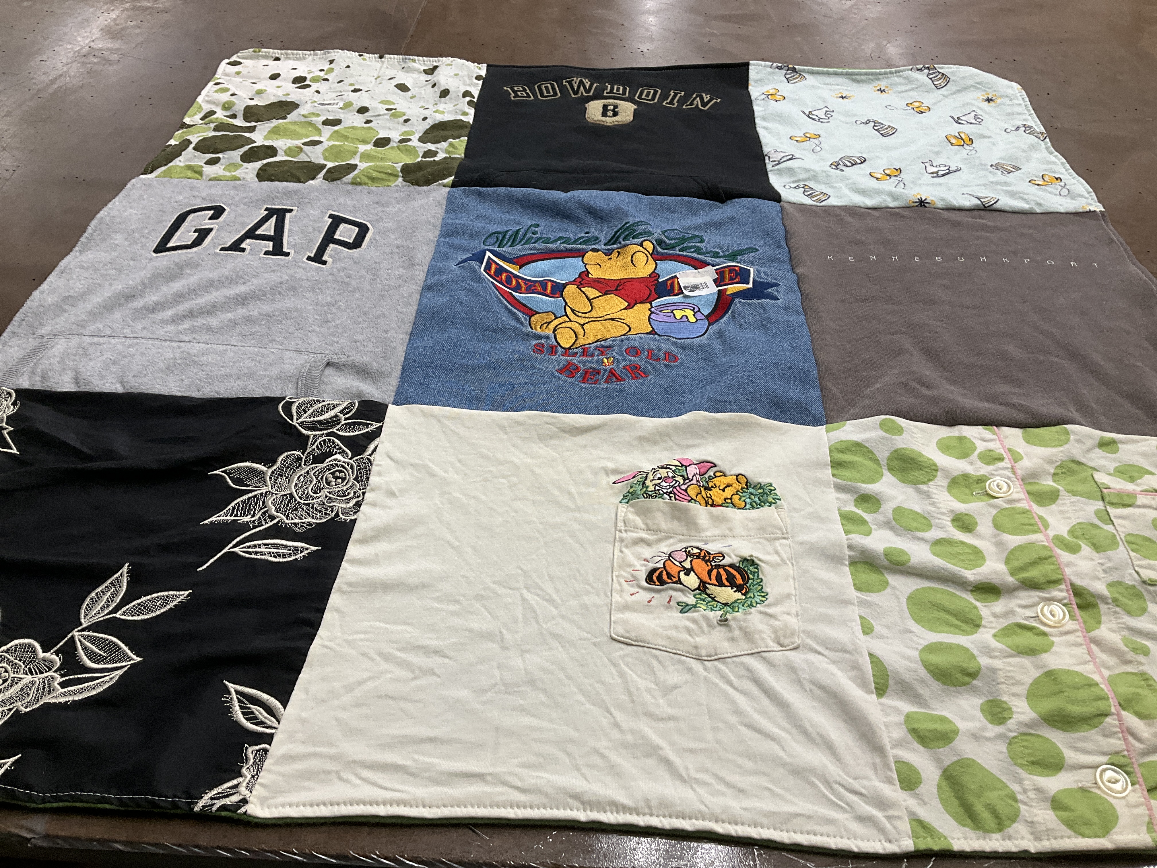 T-shirt quilt from bowdoin college by Ron from GA
