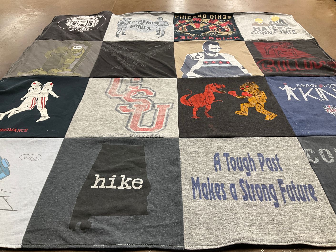 T-shirt quilt from colorado state university by Ash from GA