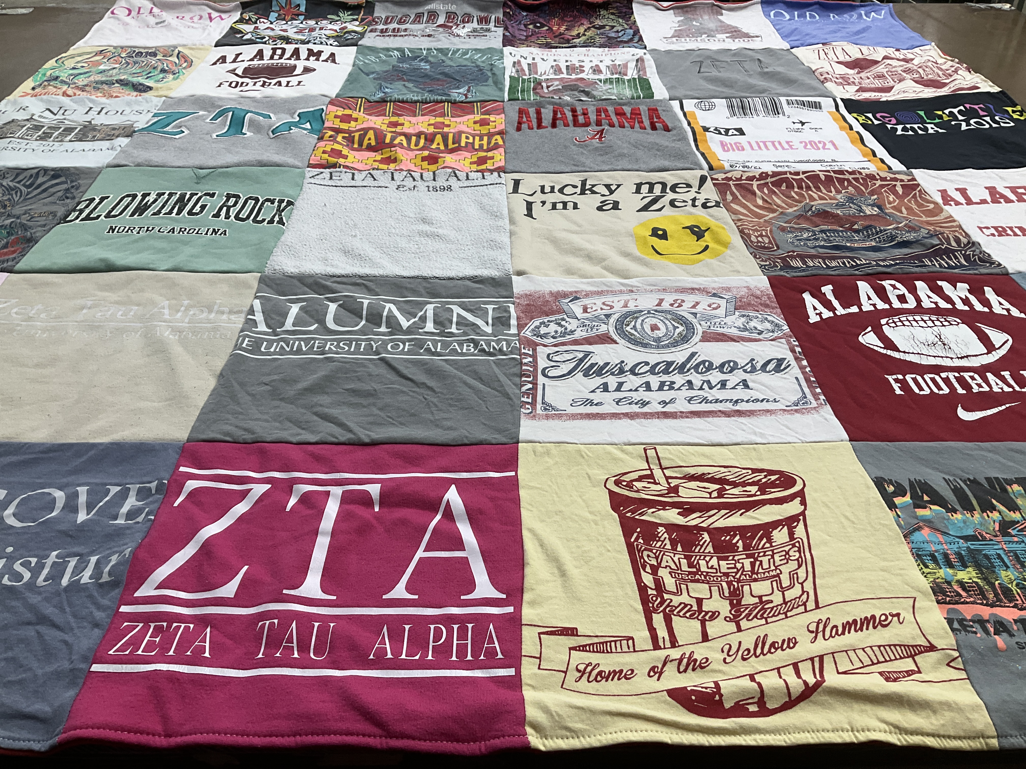 T-shirt quilt featuring alabama football by kayla from NC