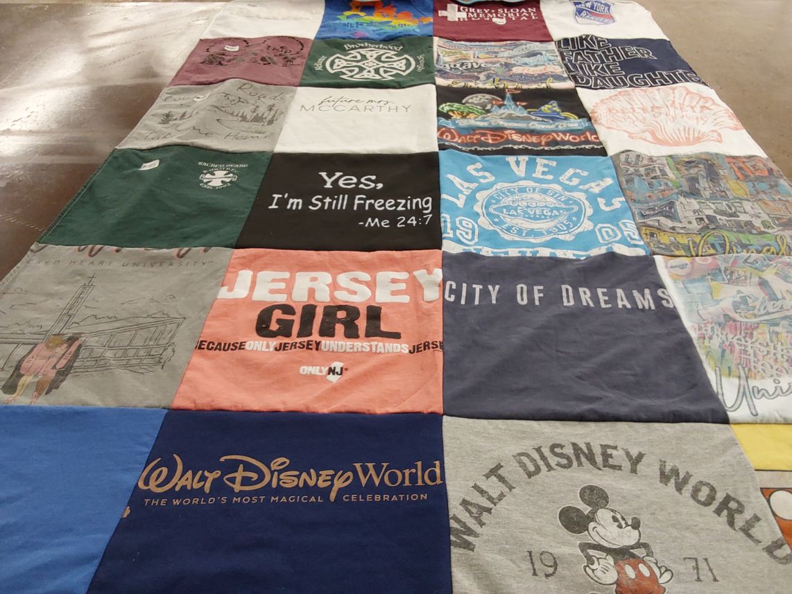 T-shirt quilt from sacred heart university by Danny from NJ