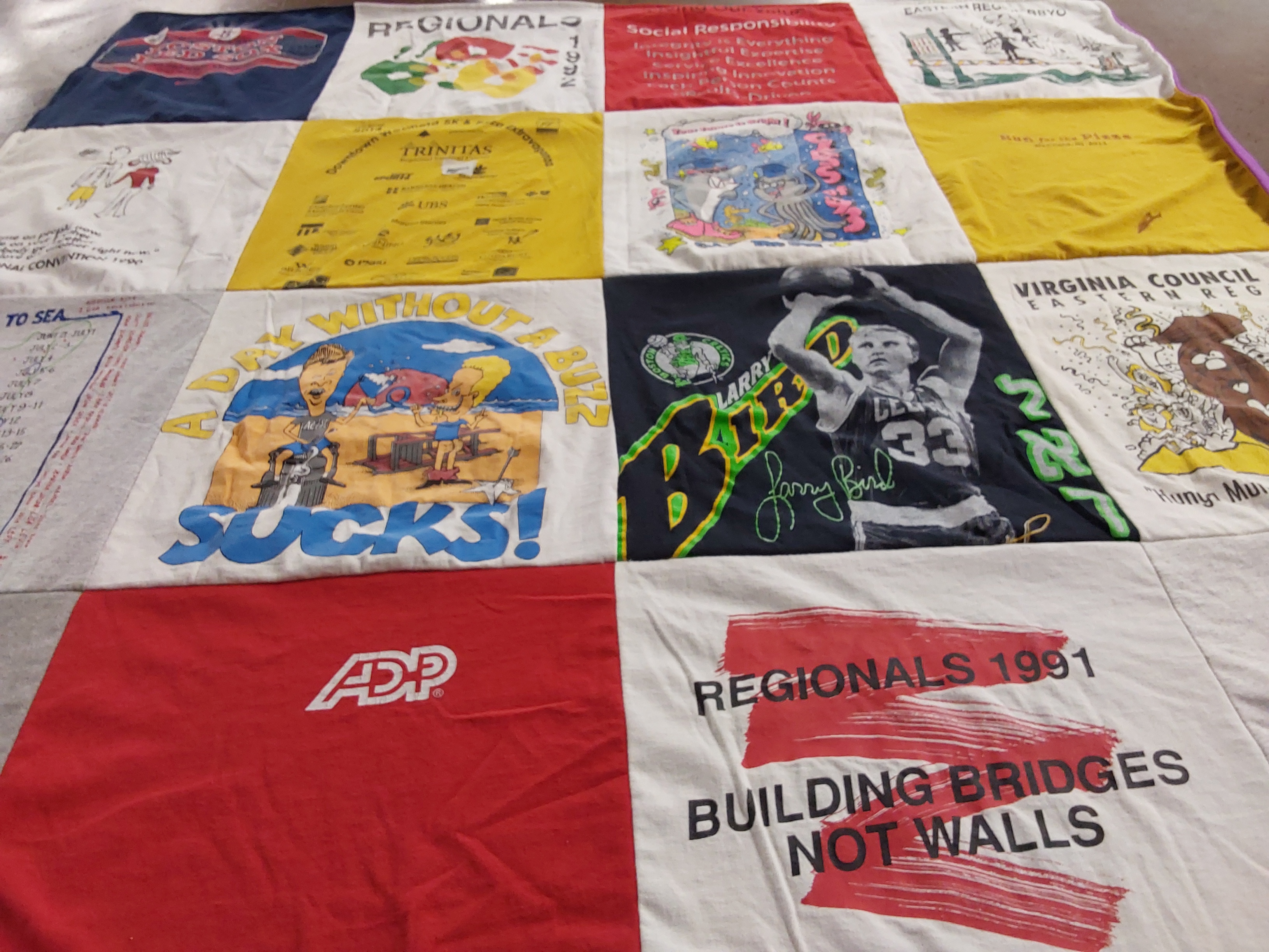 T-shirt quilt featuring boston celtics by Stacy from NJ