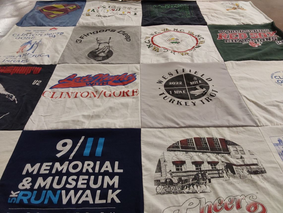 T-shirt quilt featuring red sox by Stacy from NJ