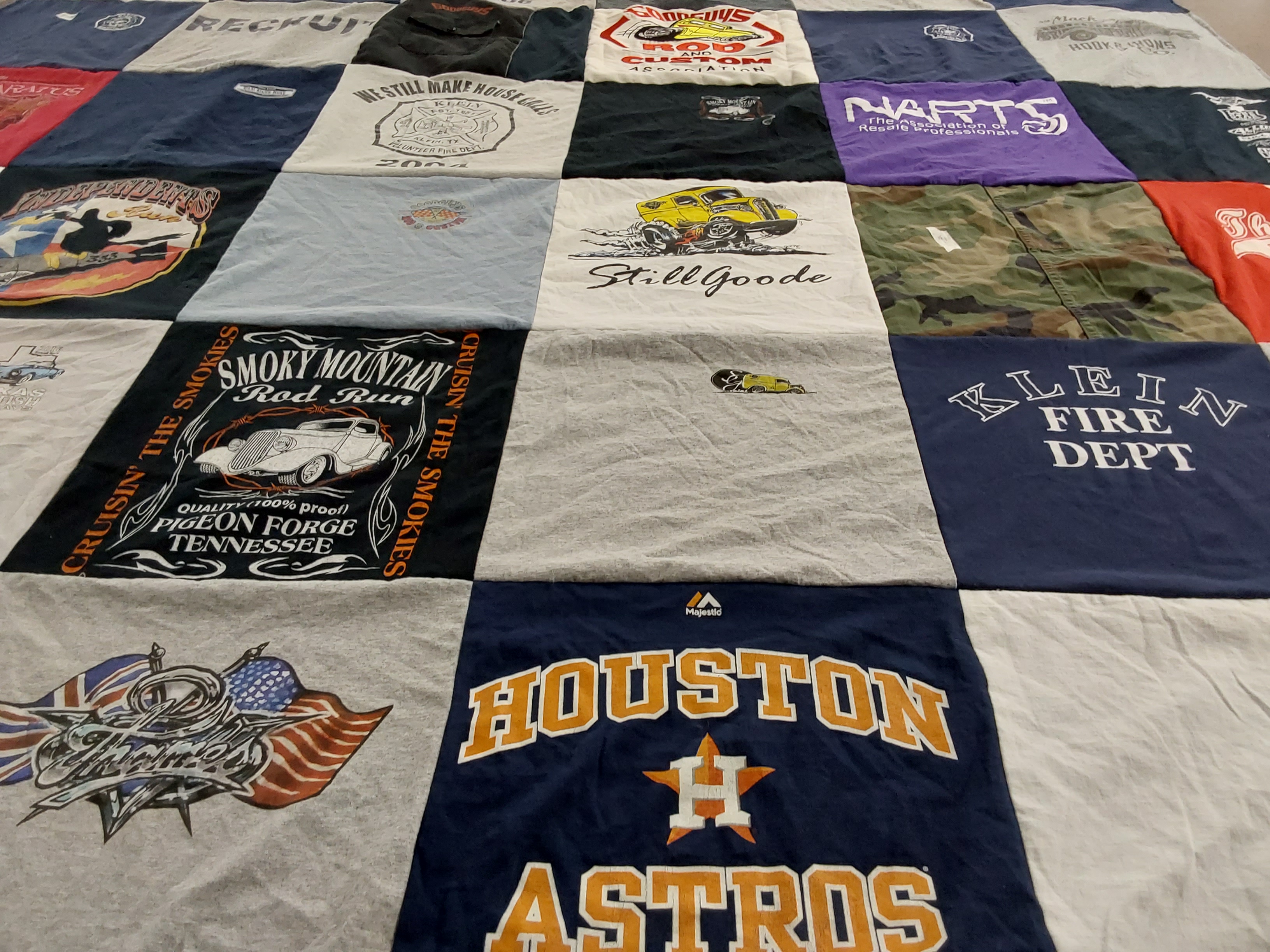 T-shirt quilt featuring houston astros by Janna from TX