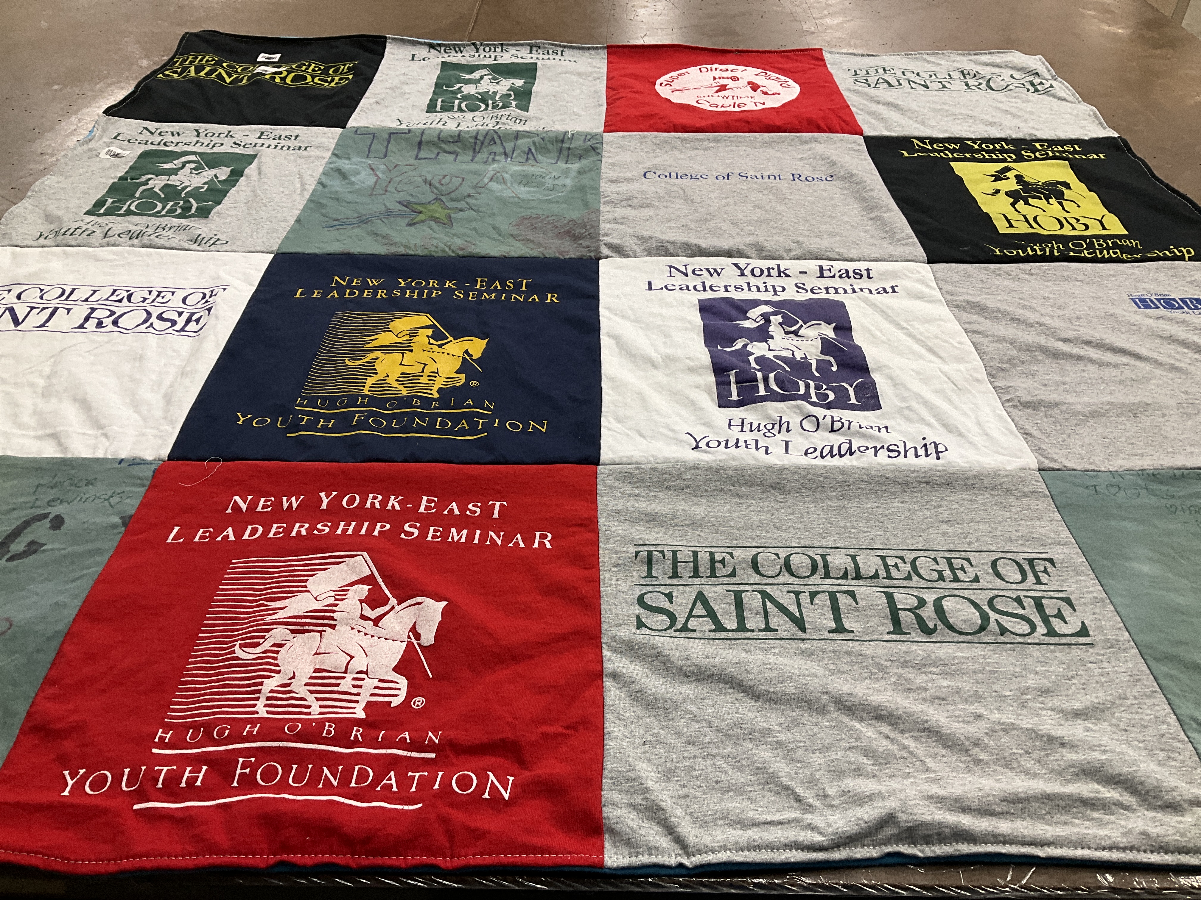 T-shirt quilt from the college of saint rose by Andrew from DE