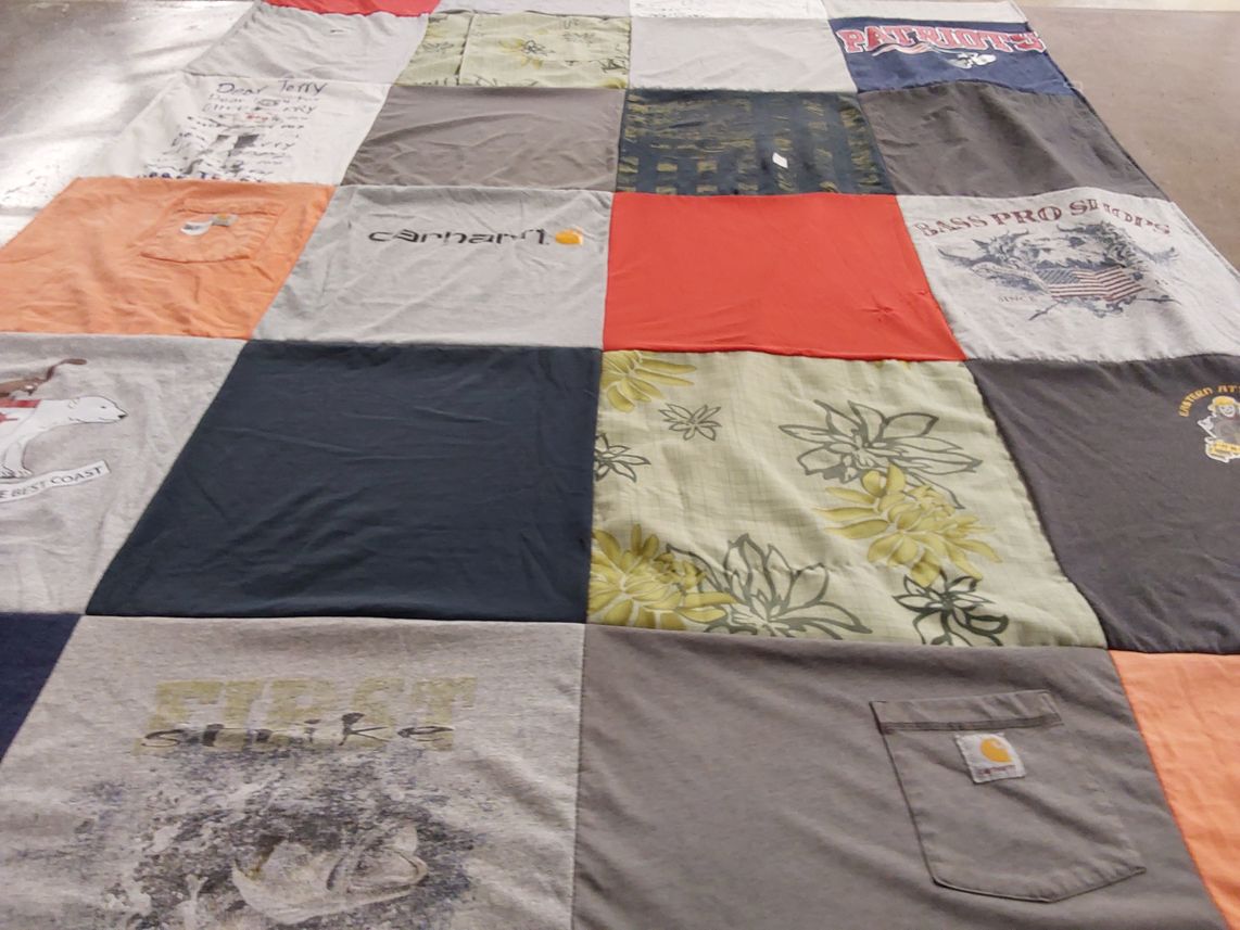 T-shirt quilt featuring new england patriots by Chrissy from NY