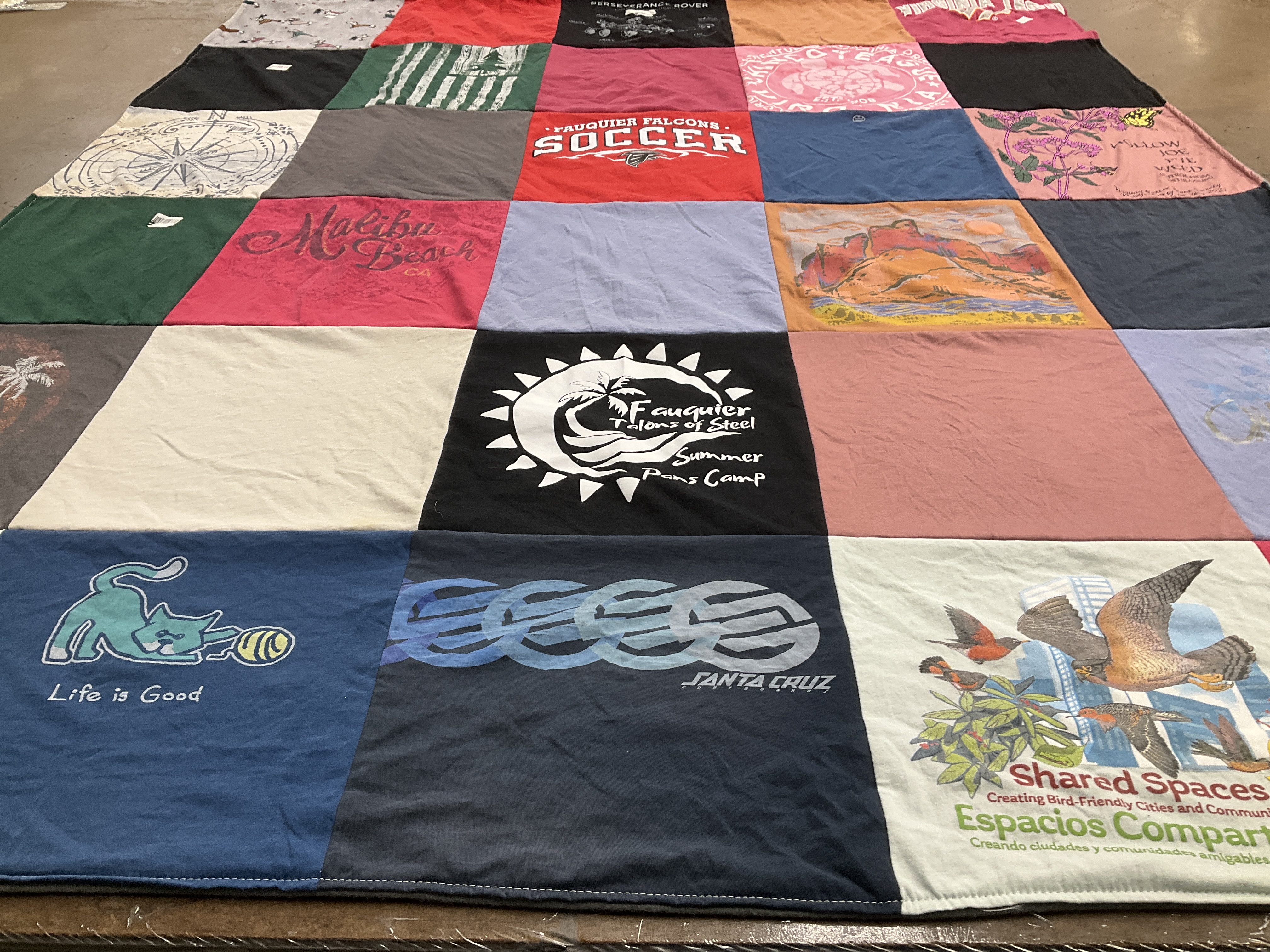 T-shirt quilt from fauquier high school by Matt from VA