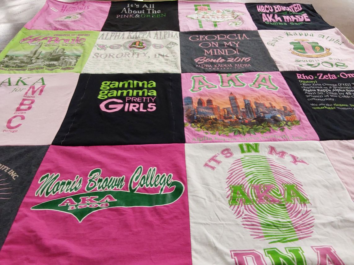 T-shirt quilt from morris brown college by Braunwin from GA