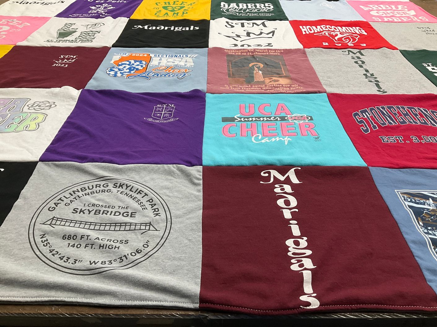 T-shirt quilt from sturgis high school by Elizabeth from IL