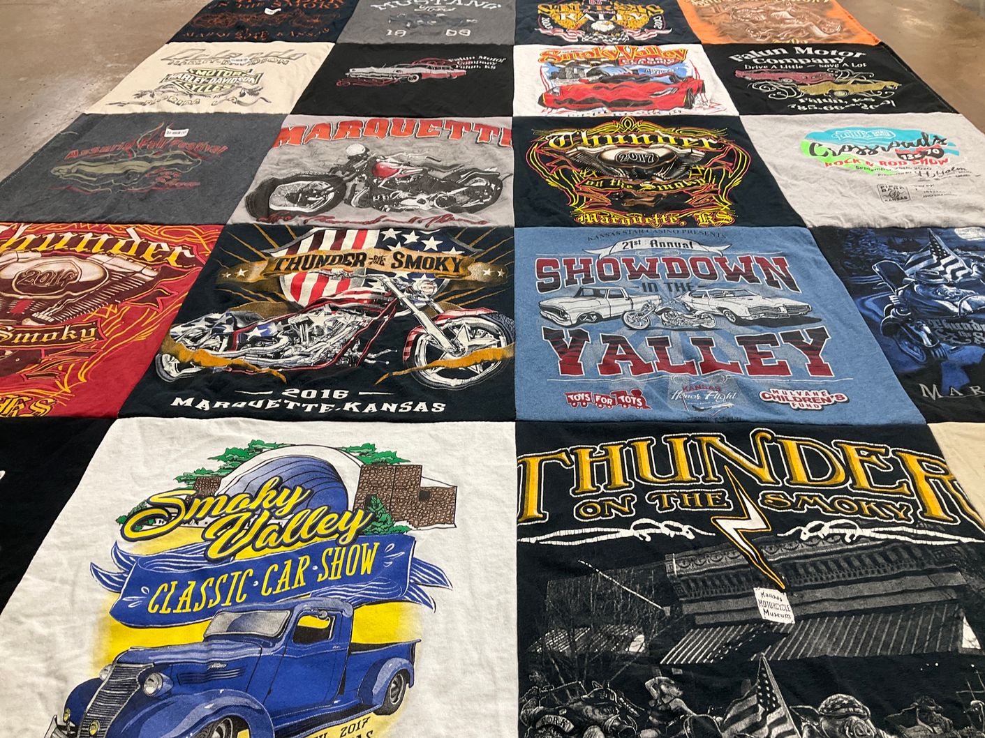 T-shirt quilt from marquette university by Robbin from KS