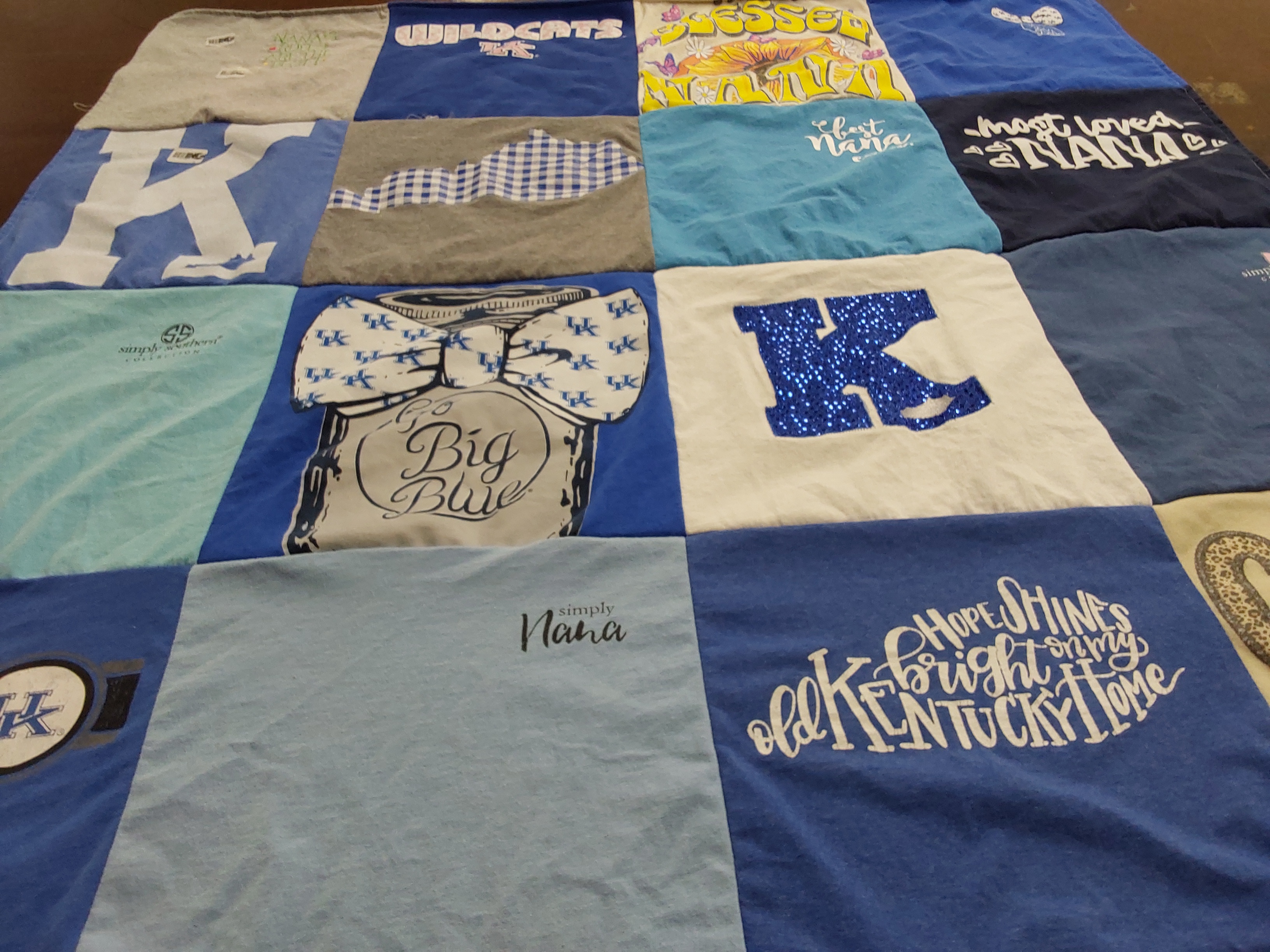 T-shirt quilt featuring university of kentucky wildcats by Rickey from KY