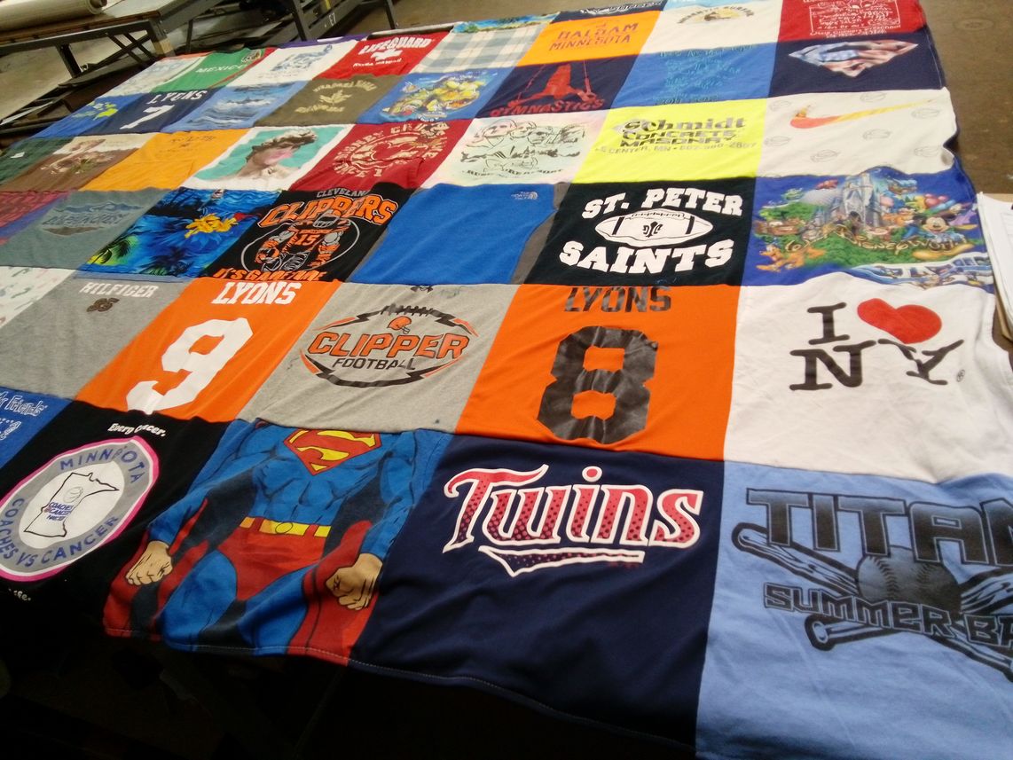 T-shirt quilt featuring minnesota twins by Candace from MN