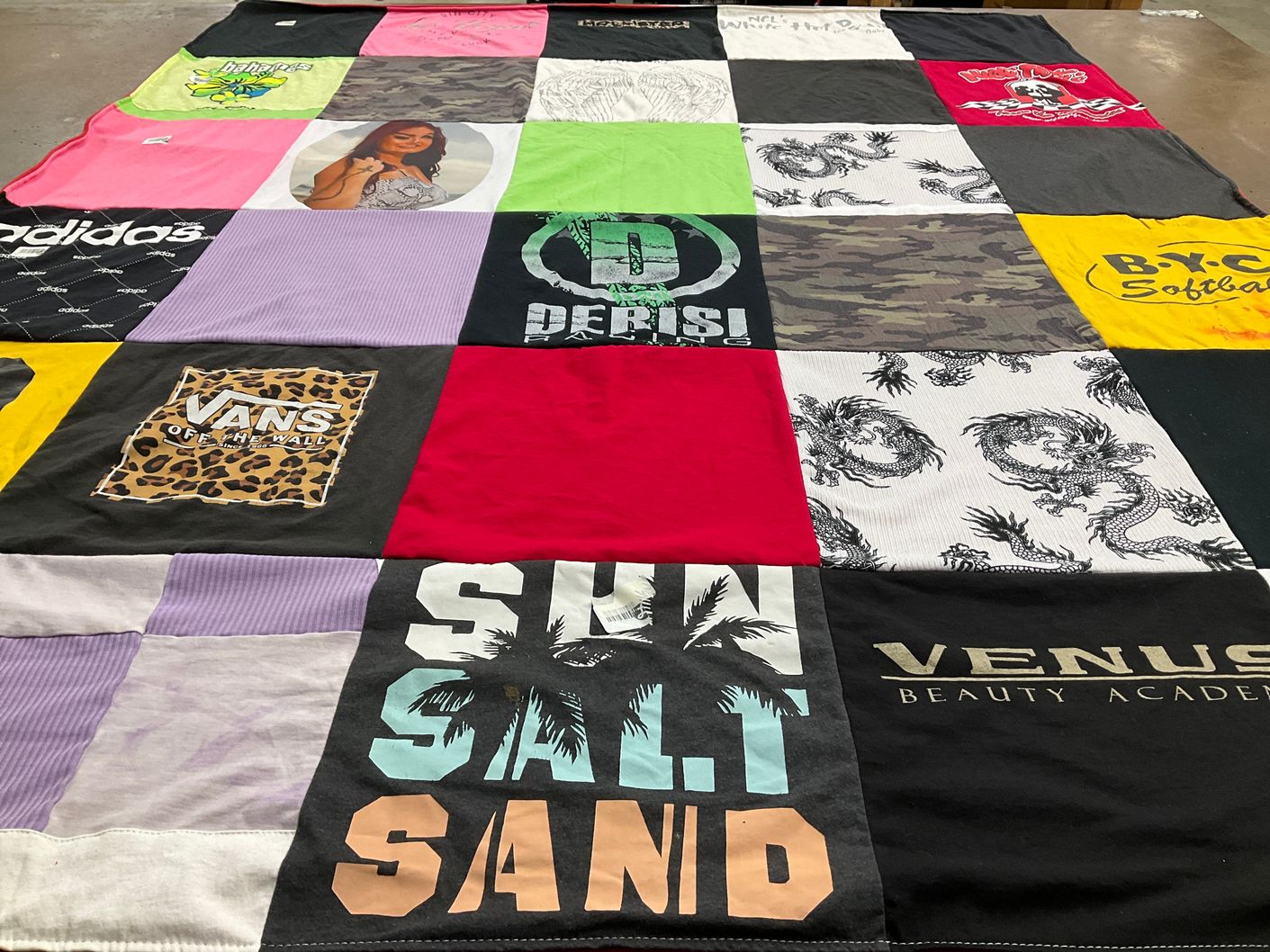 T-shirt quilt featuring softball by Renee from DE