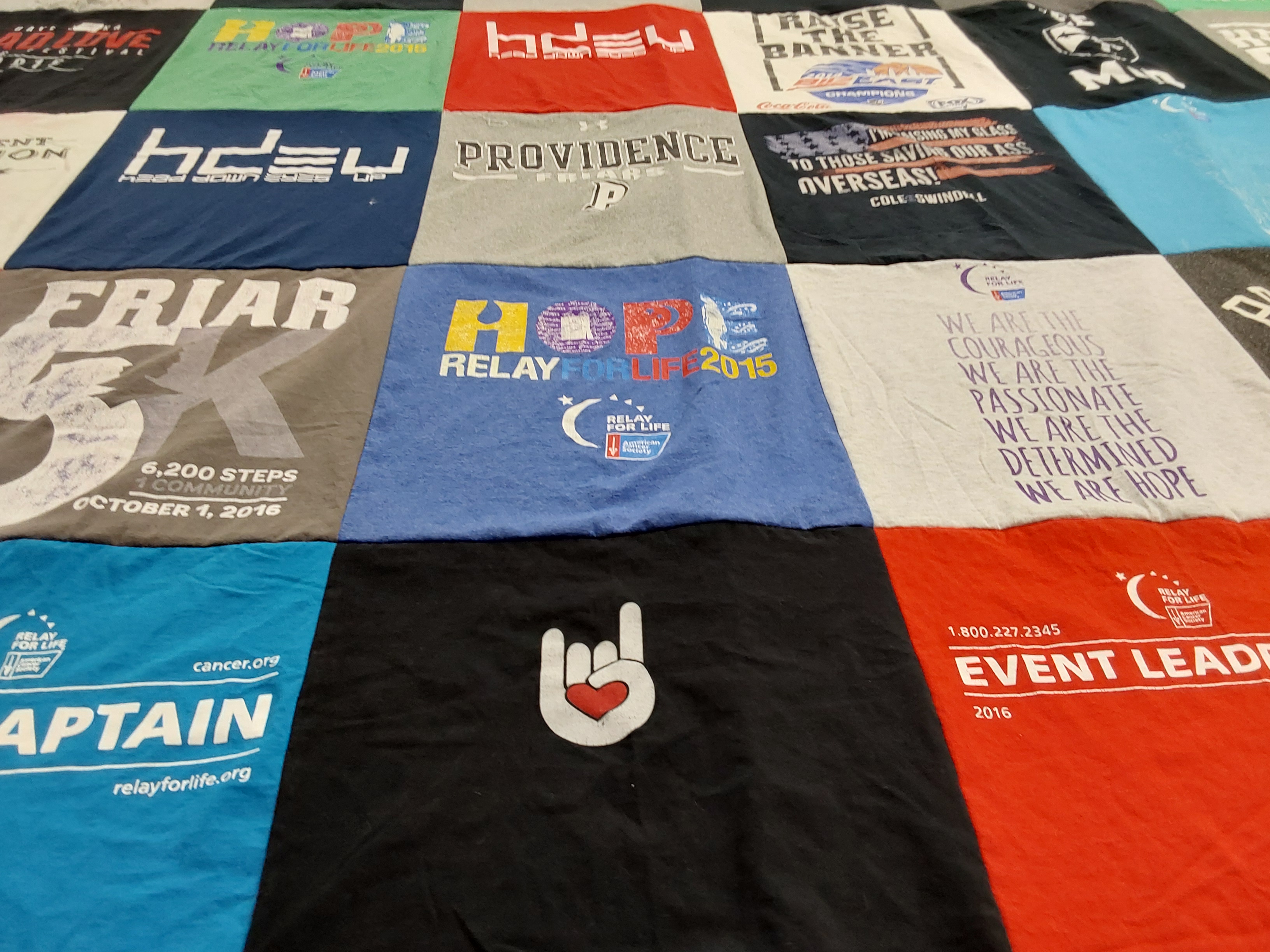 T-shirt quilt featuring friar 5k by Meghan from MA