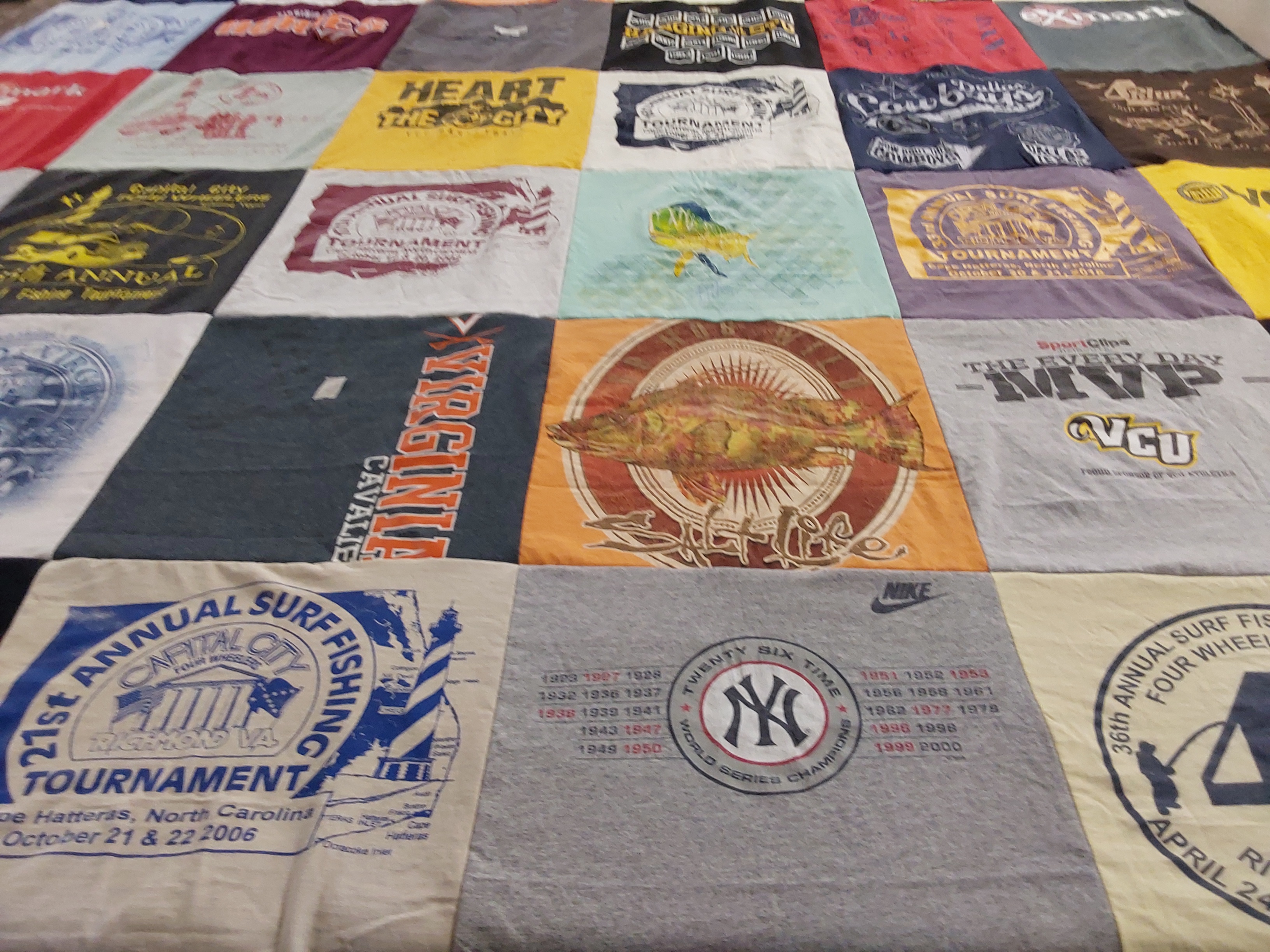 T-shirt quilt from virginia commonwealth university by William from VA