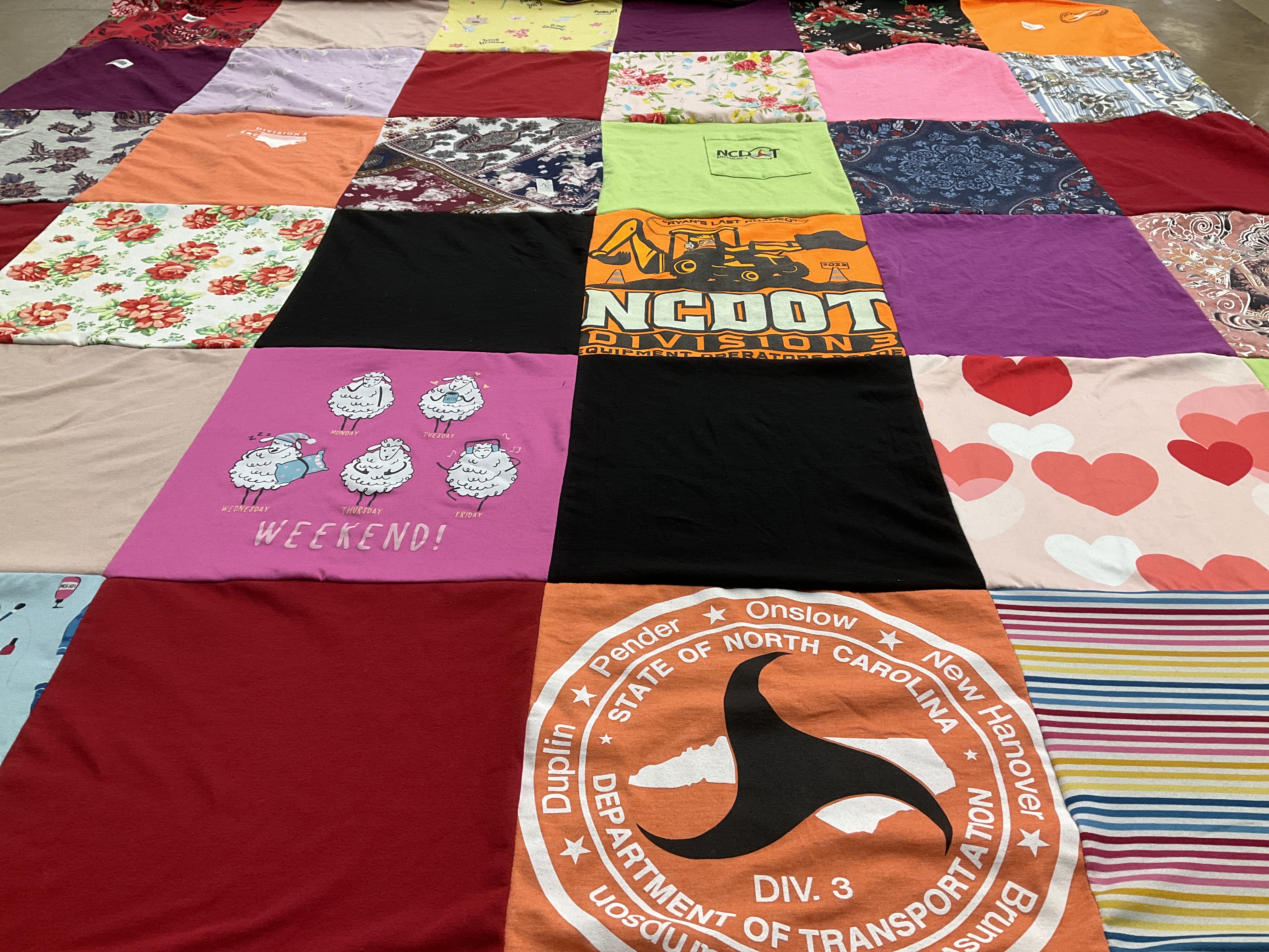 T-shirt quilt by Terry from NC
