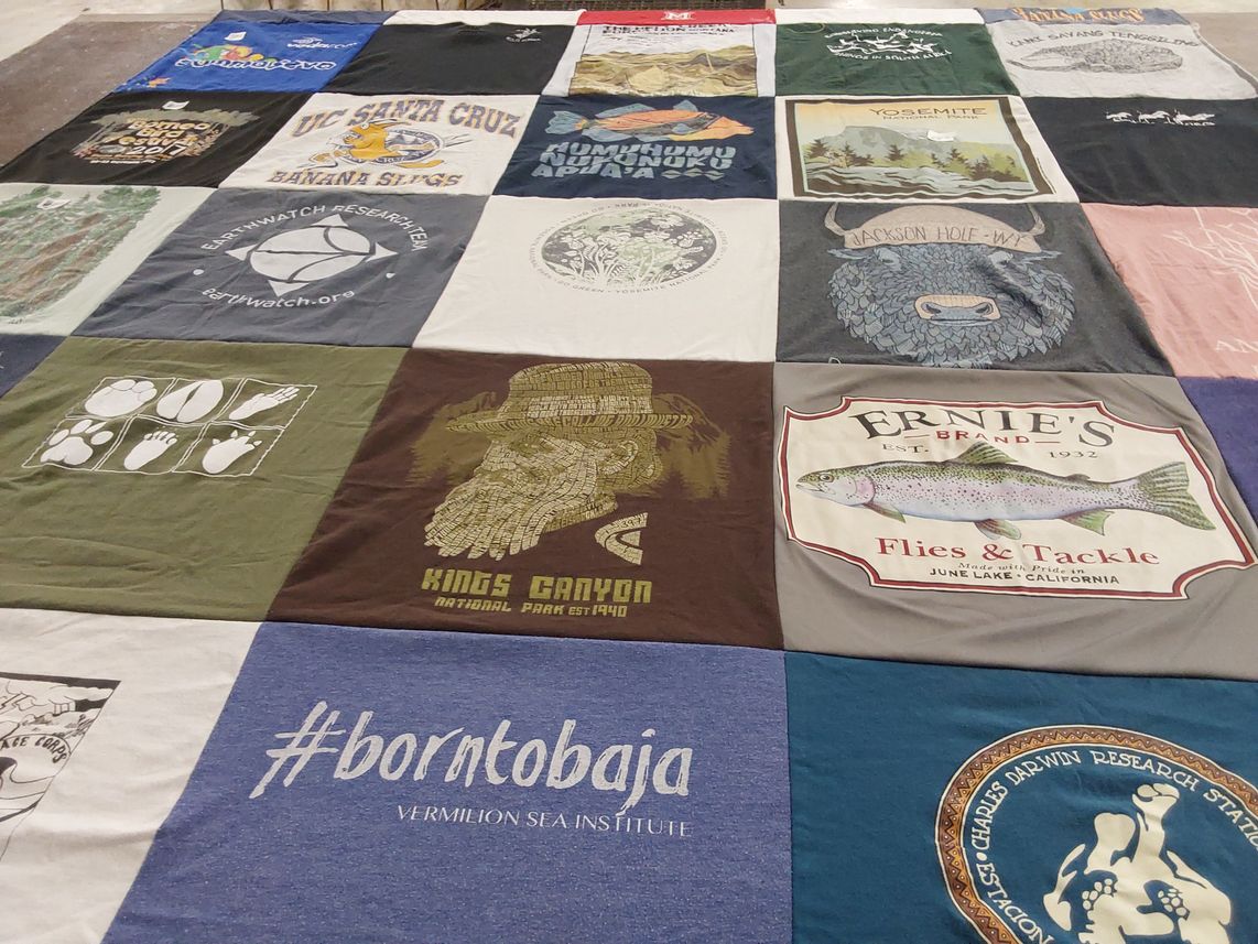 T-shirt quilt from university of california santa cruz by Stephanie from CA
