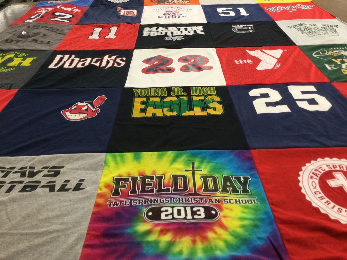 T-shirt quilt featuring dbacks, eagles by Cynthia from TX