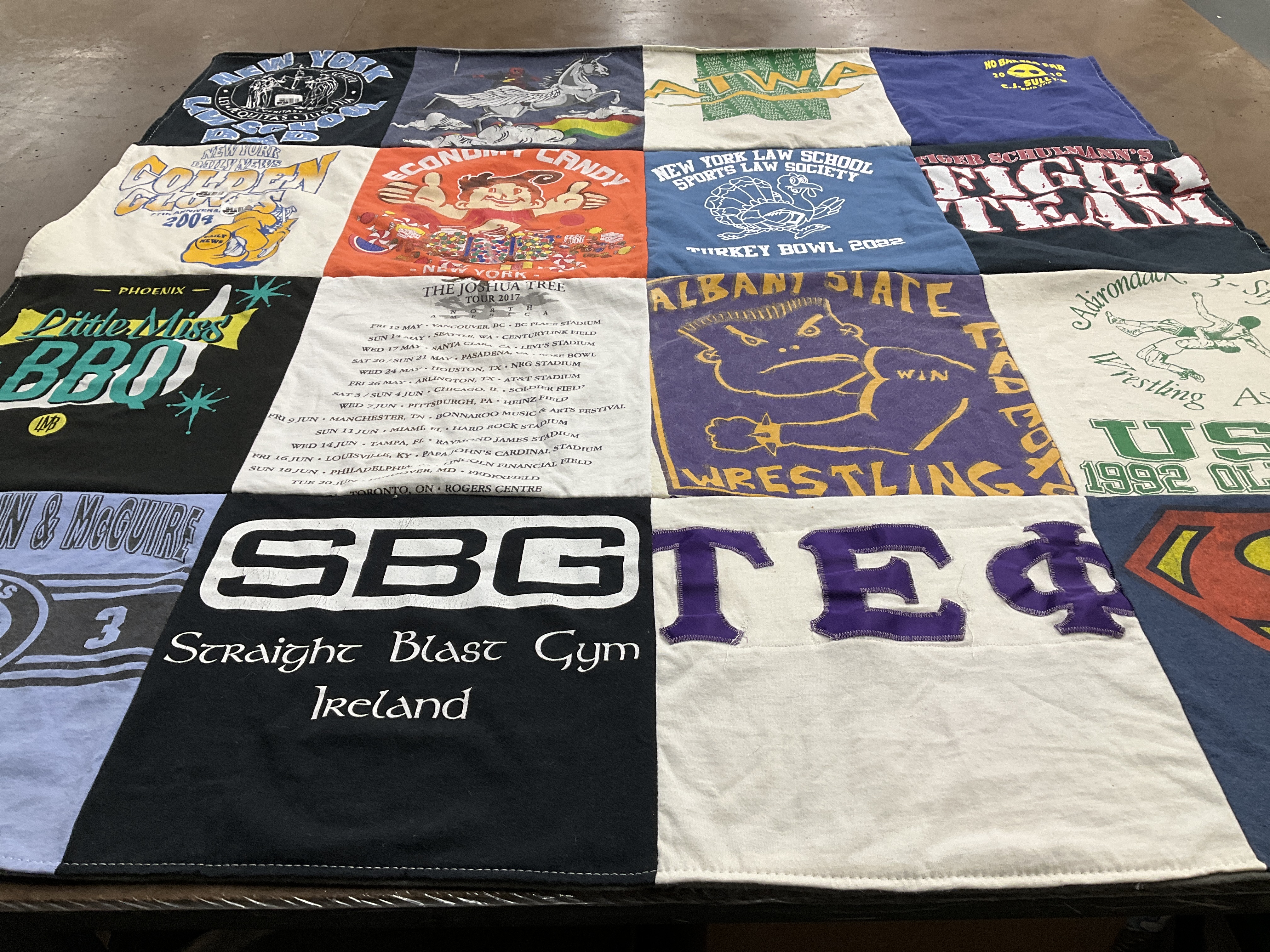 T-shirt quilt from albany state university by David from NY