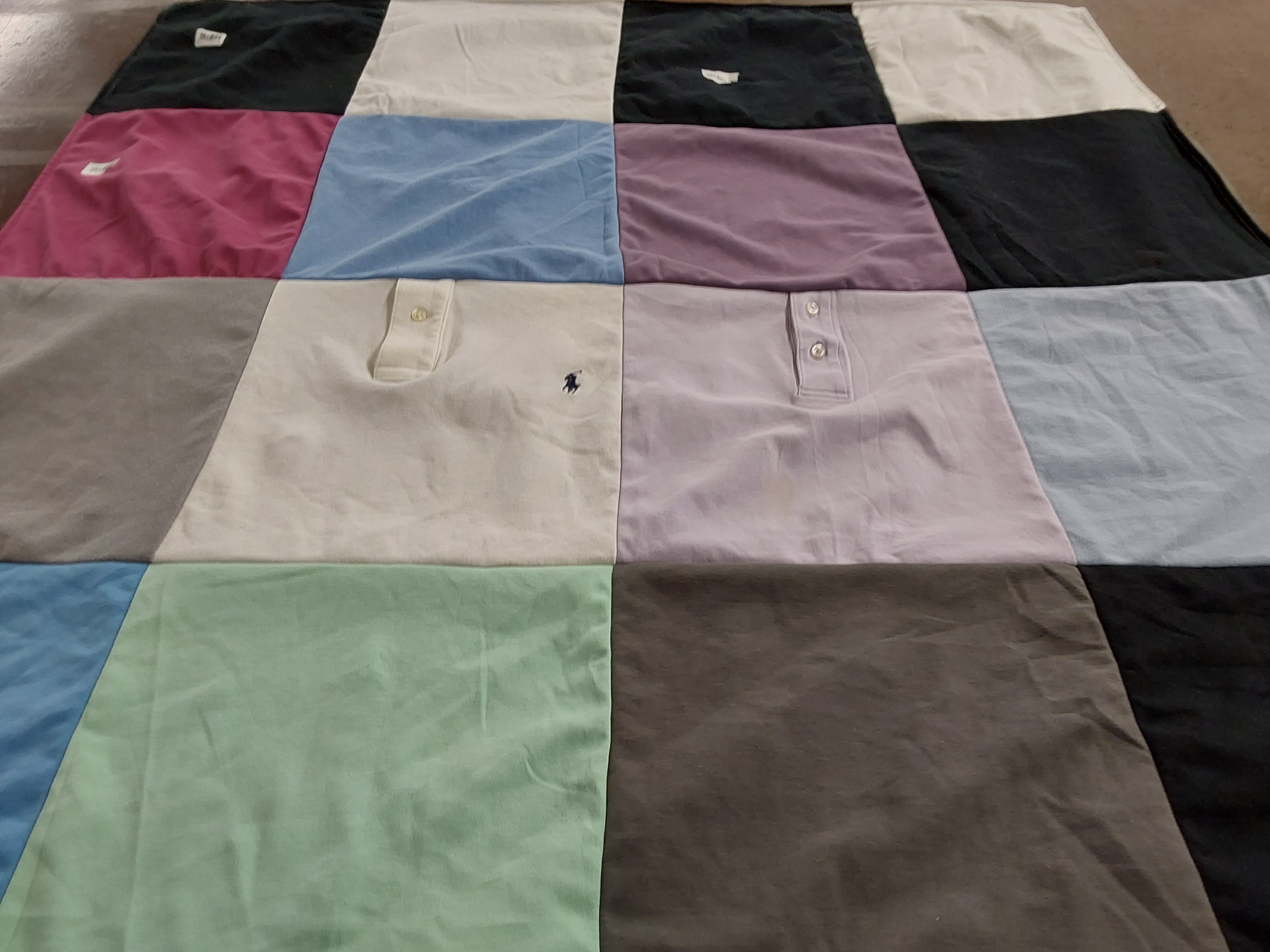 T-shirt quilt with fashion, textiles themes by Carolina from IL