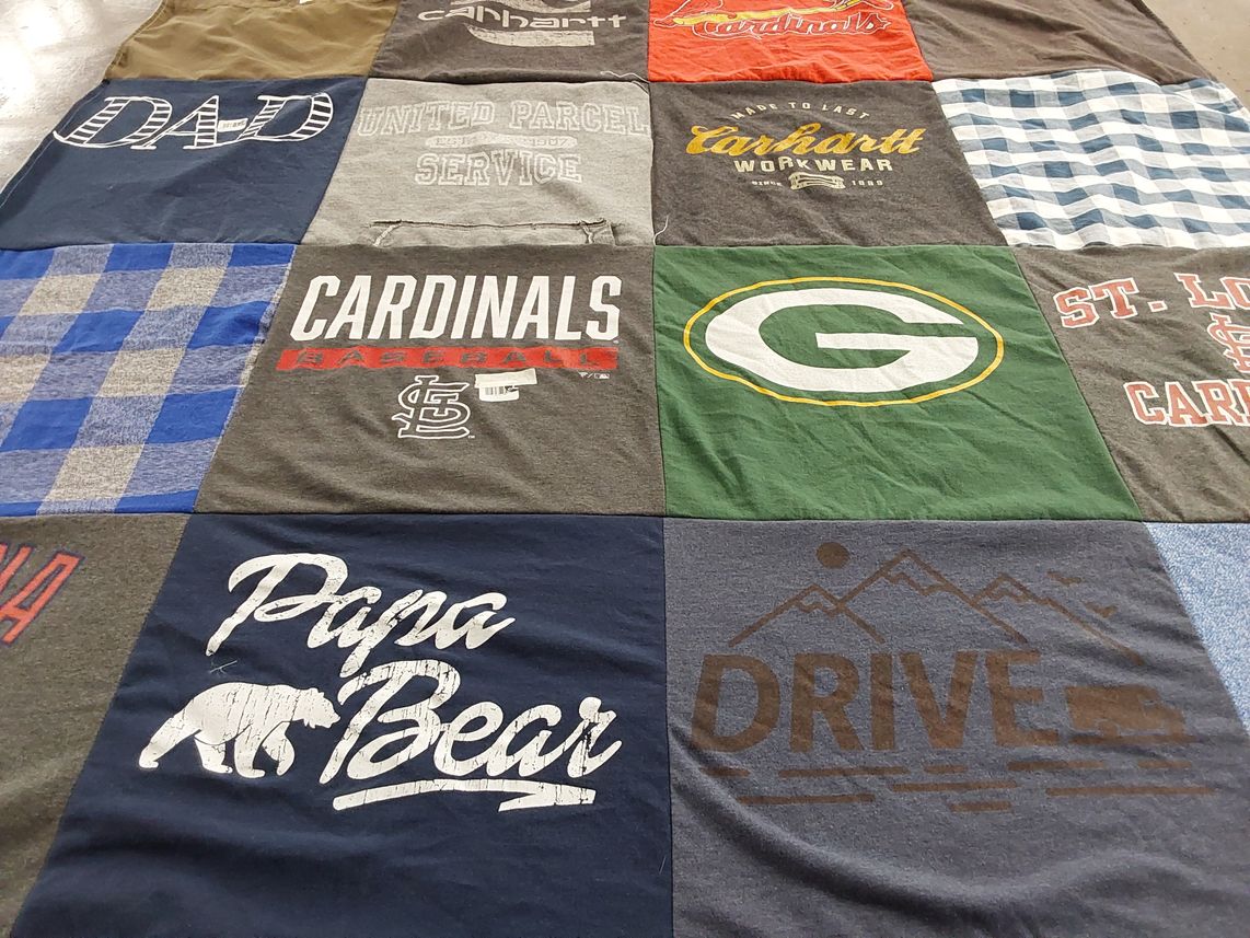 T-shirt quilt featuring st. louis cardinals by Emily from IL