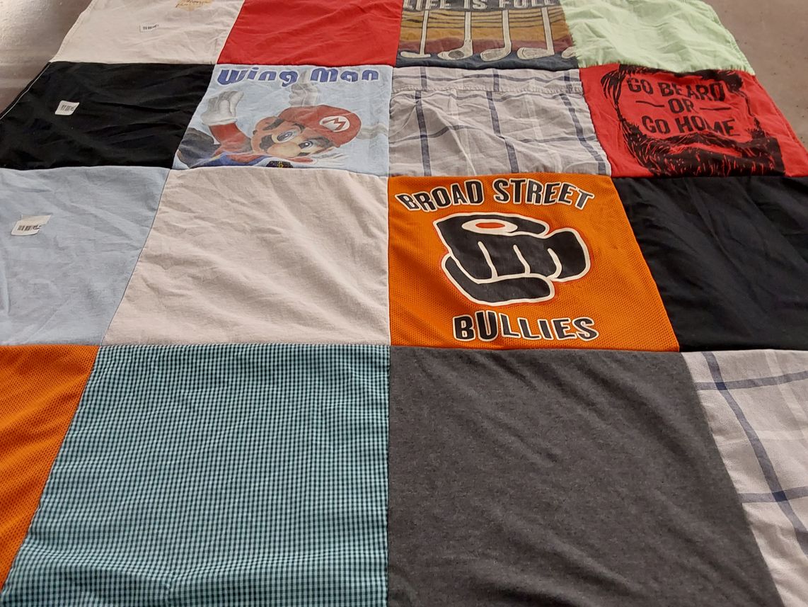 T-shirt quilt by Victoria from NJ