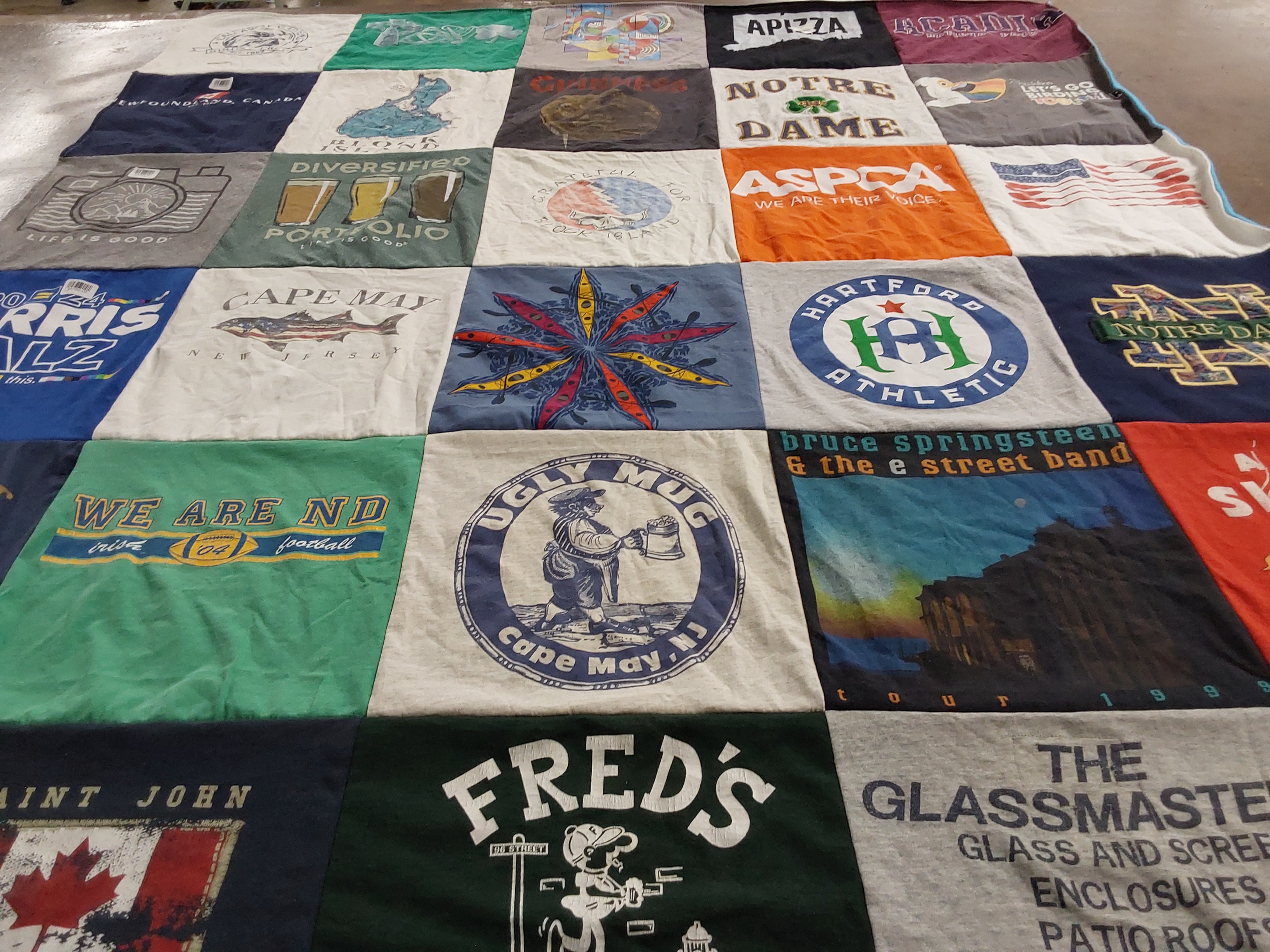 T-shirt quilt featuring hartford athletic by Tim from CT