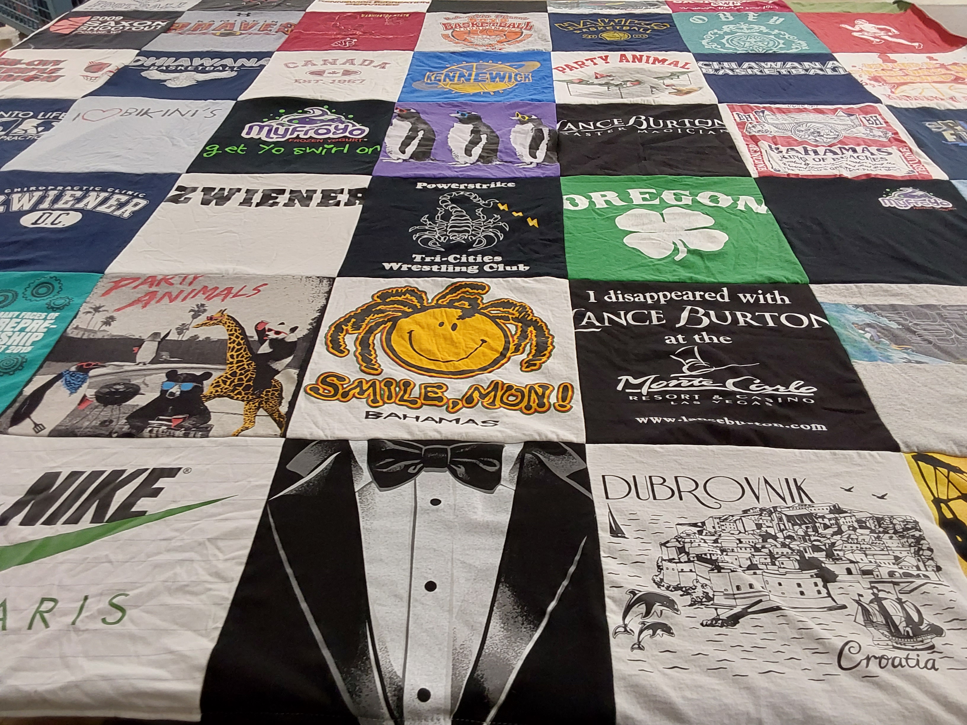 T-shirt quilt from oregon state university by Janice from WA