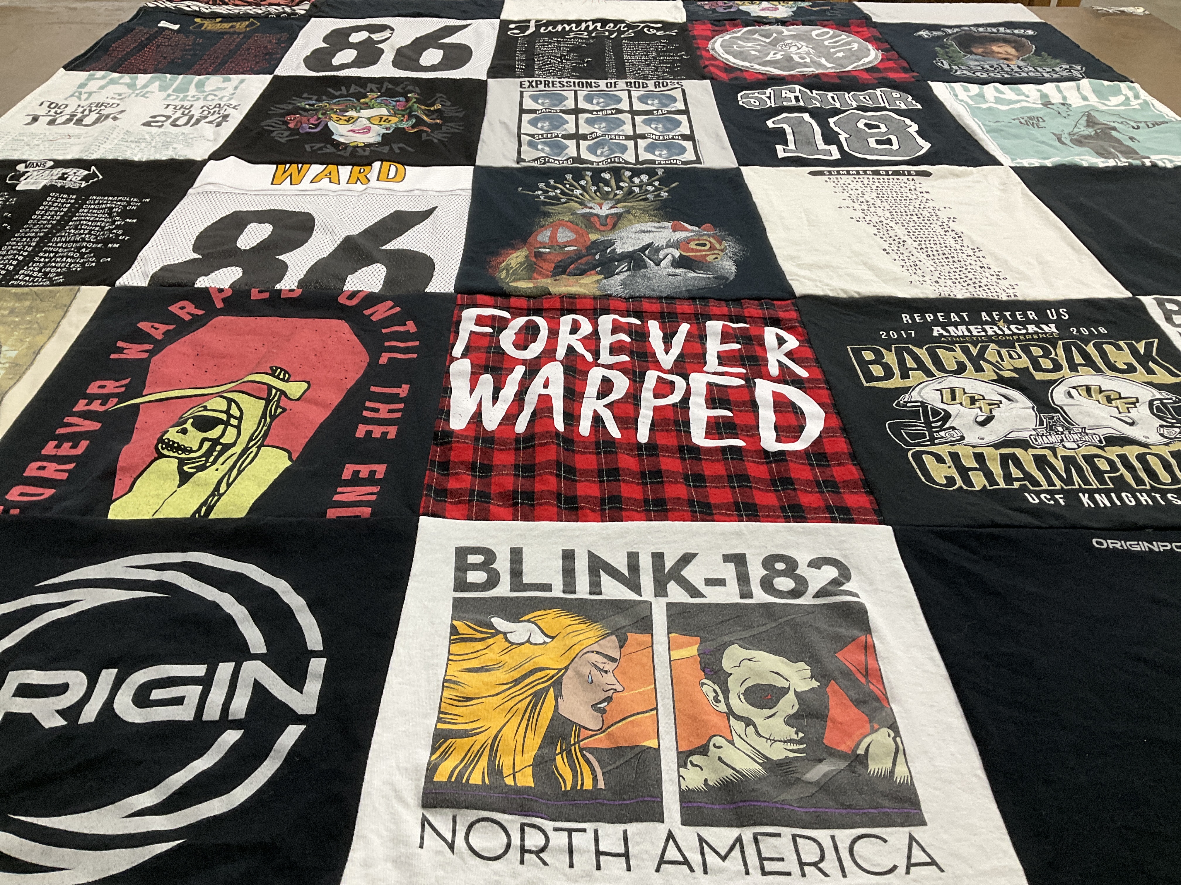 T-shirt quilt featuring ucf knights by Jennifer from FL
