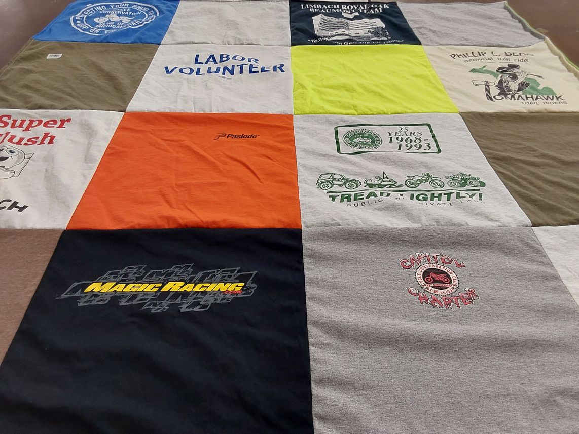 T-shirt quilt from limbach royal oak alumni team by Nancy from MI