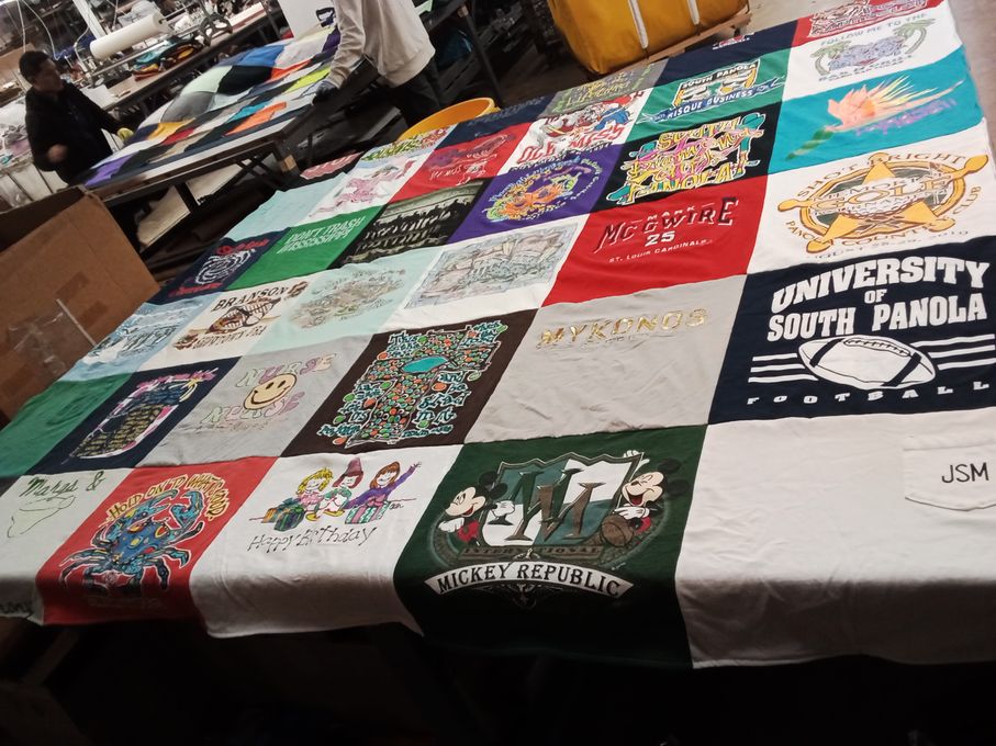 T-shirt quilt from university of south panola by Fisher from MS