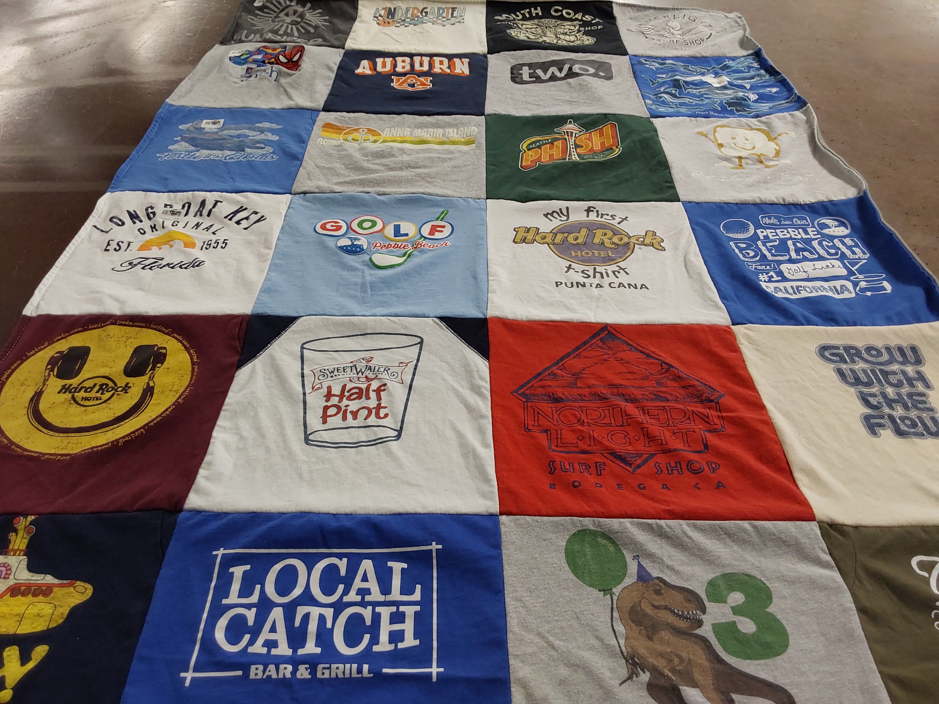 T-shirt quilt from auburn university by Jessica from OR