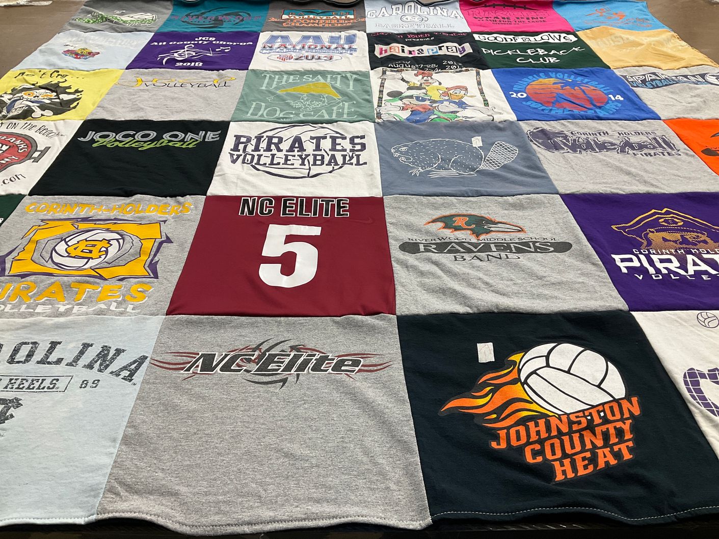 T-shirt quilt featuring nc elite, johnston county heat by Benjamin from GA