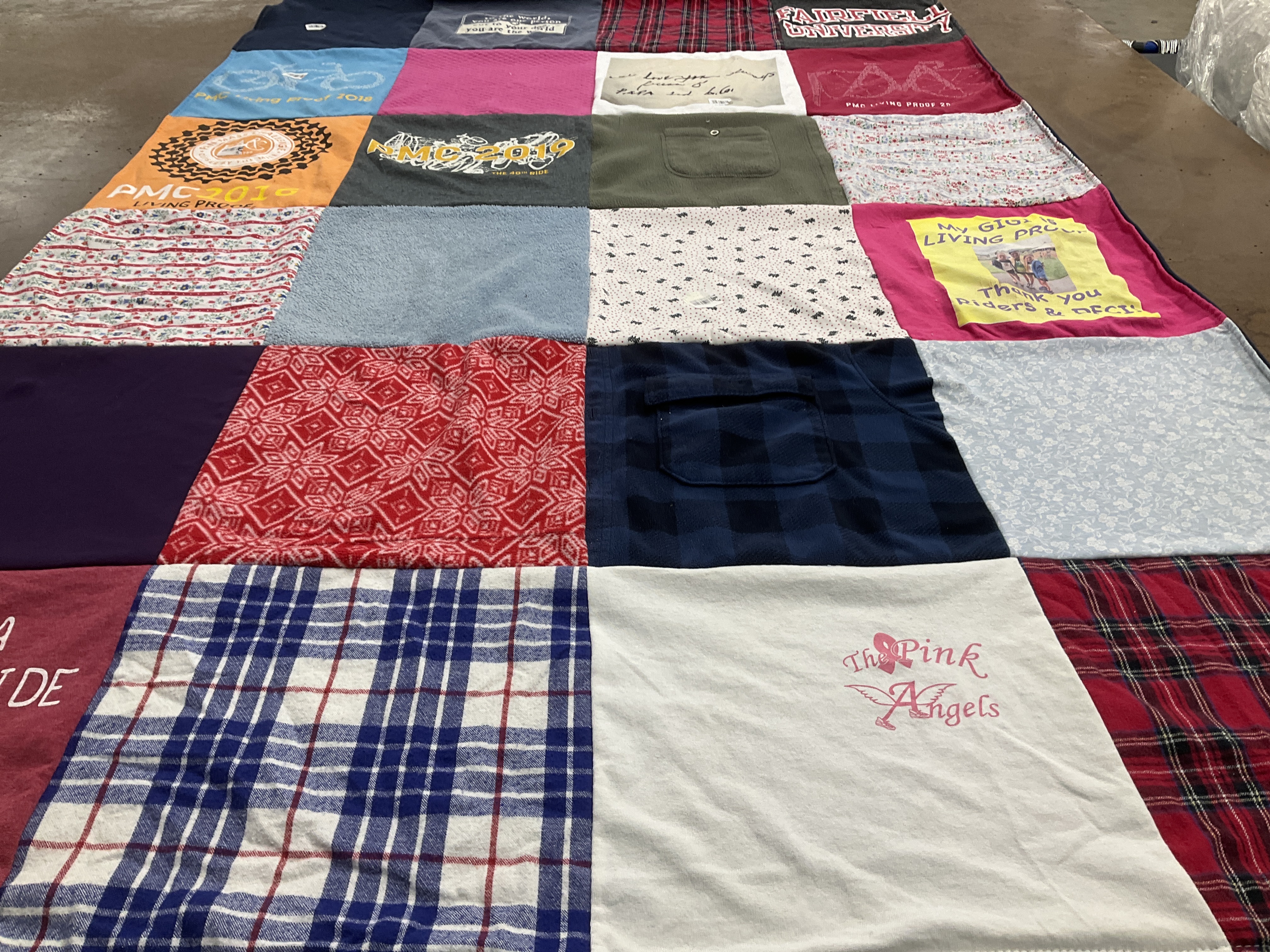 T-shirt quilt from hartford university by Heather from MA