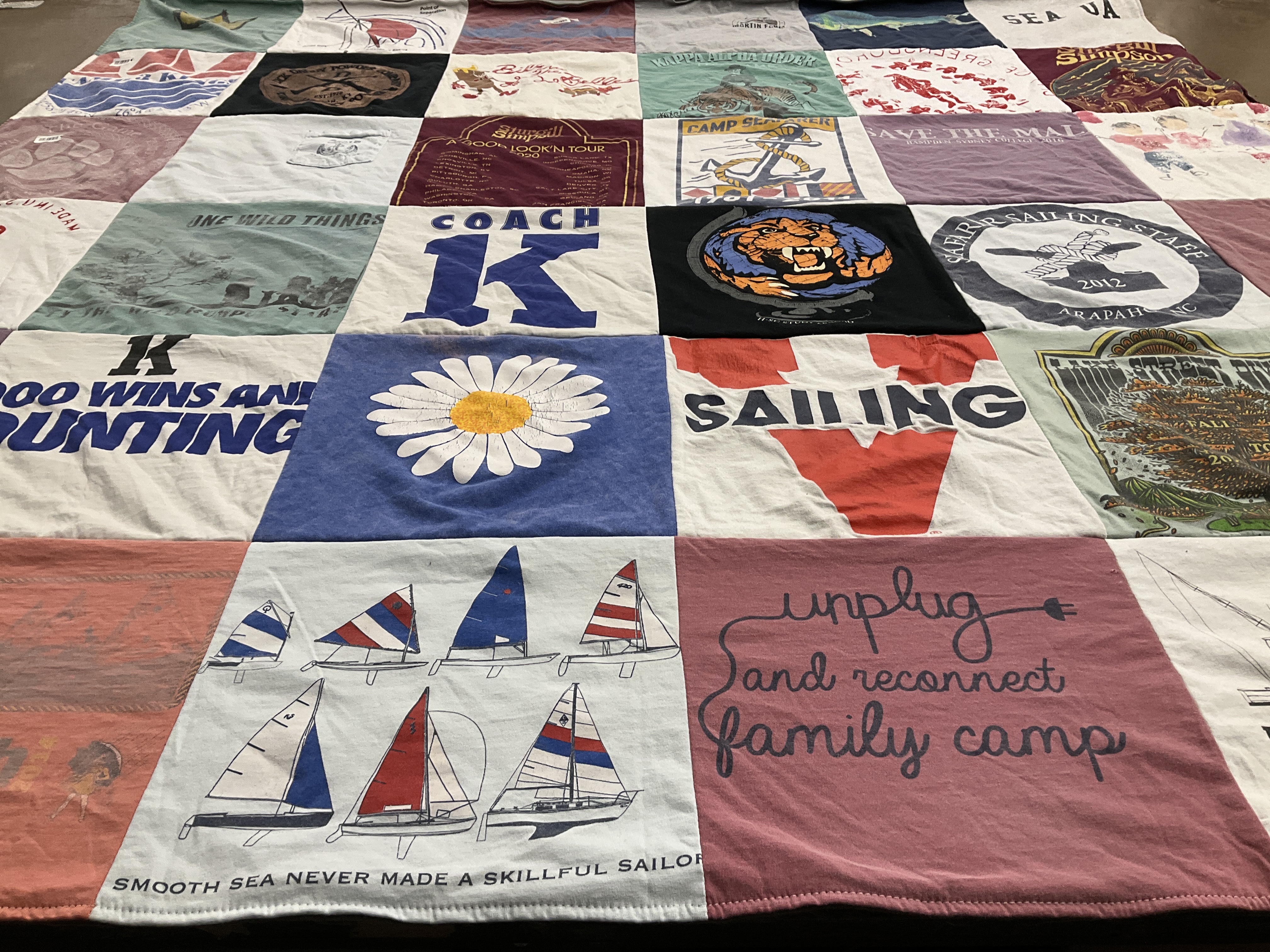 T-shirt quilt from duke university by Missy from NC