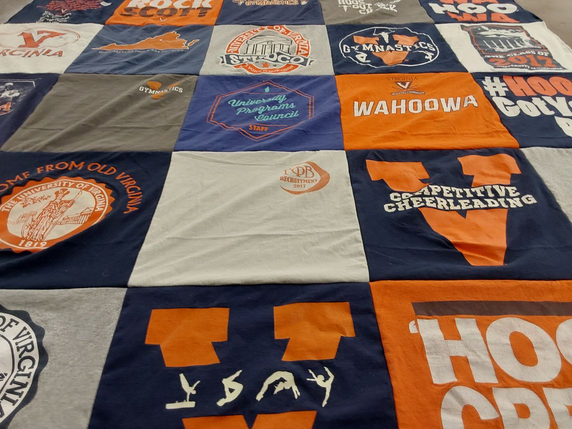 T-shirt quilt from university of virginia by Karen from VA