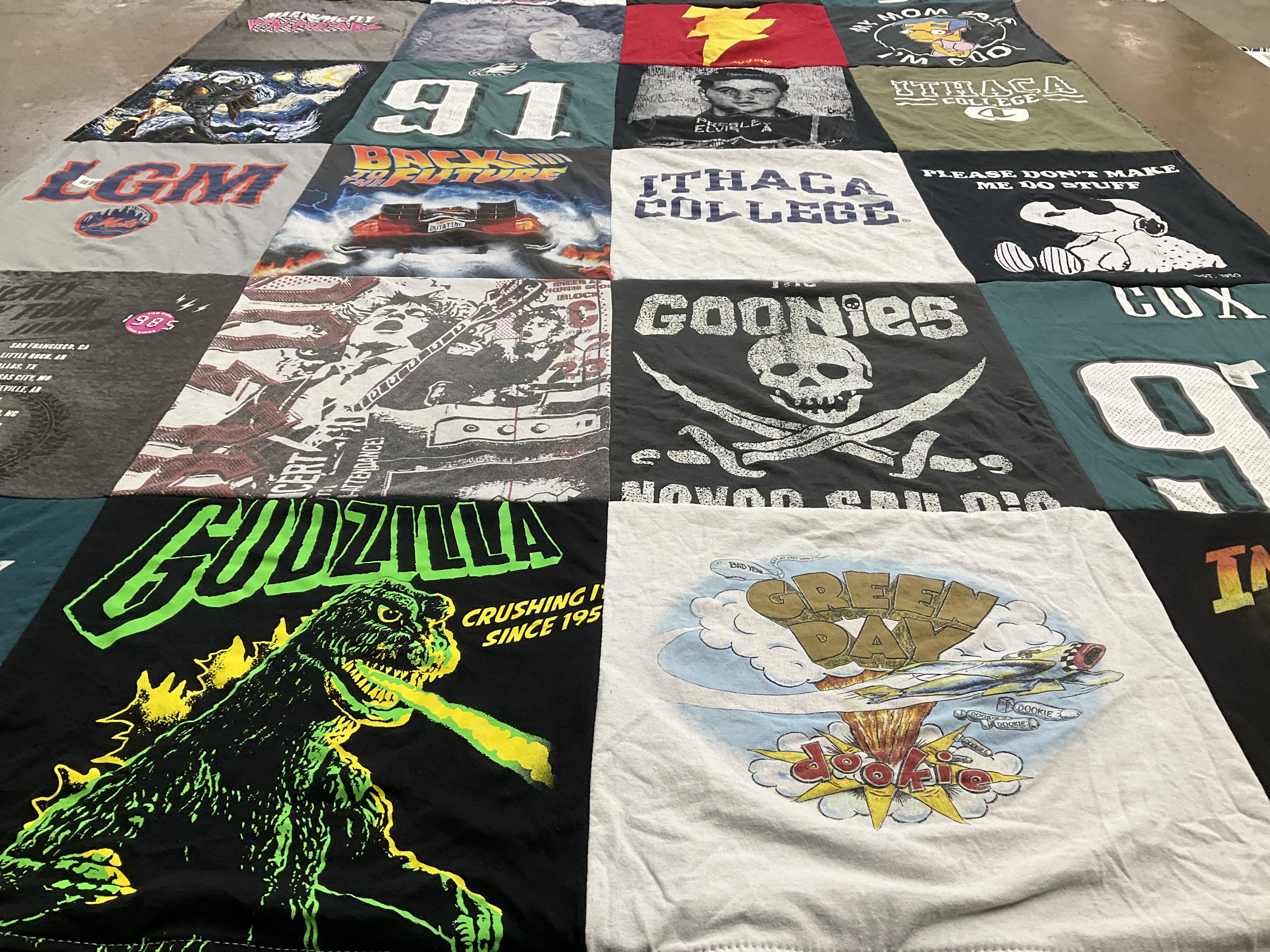 T-shirt quilt from ithaca college by Carly from NY