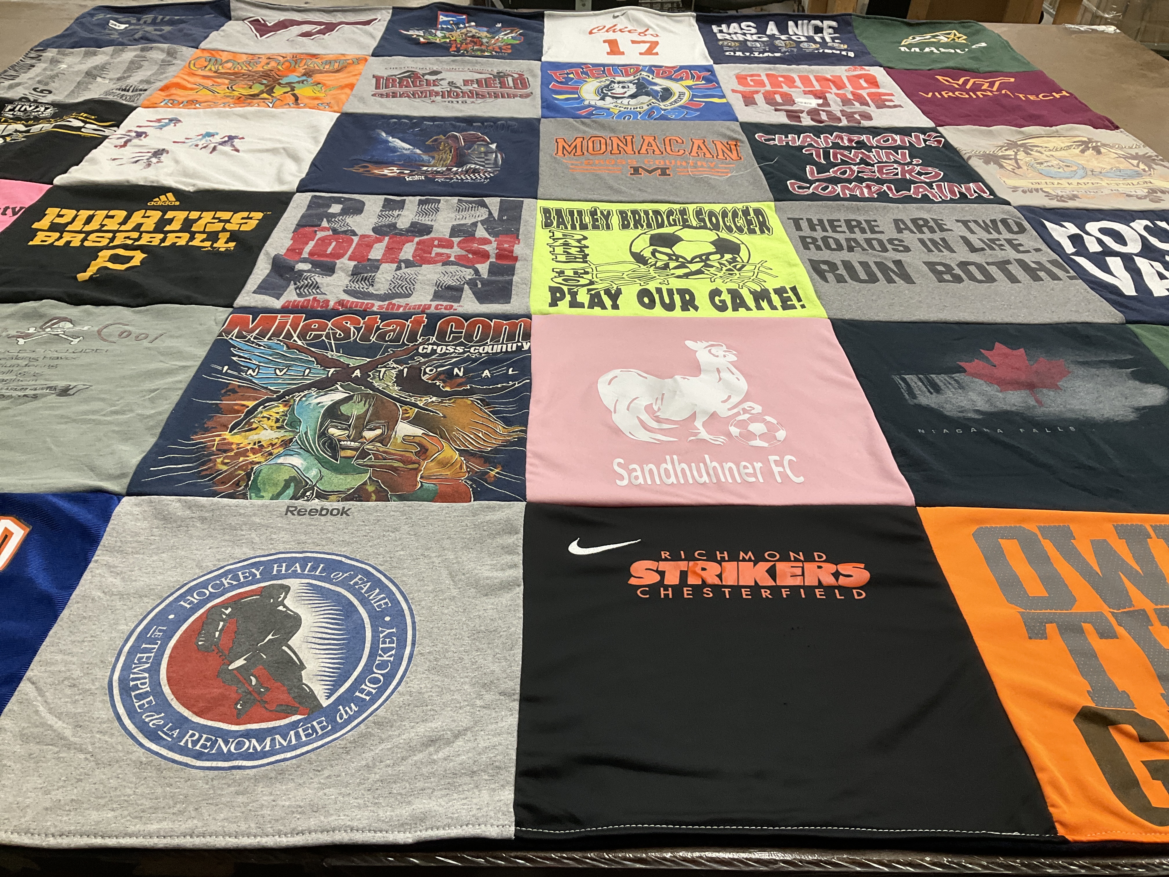 T-shirt quilt featuring richmond strikers by Michelle from VA