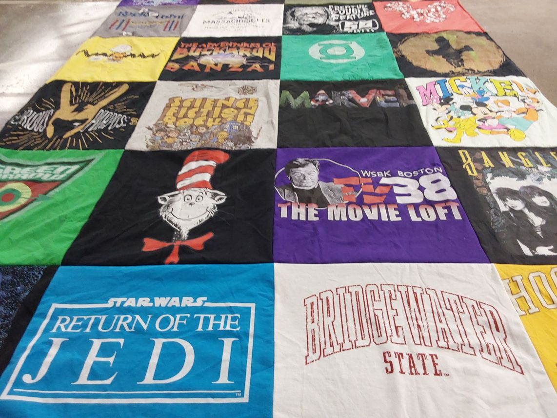 T-shirt quilt from bridgewater state university by Mark from MA