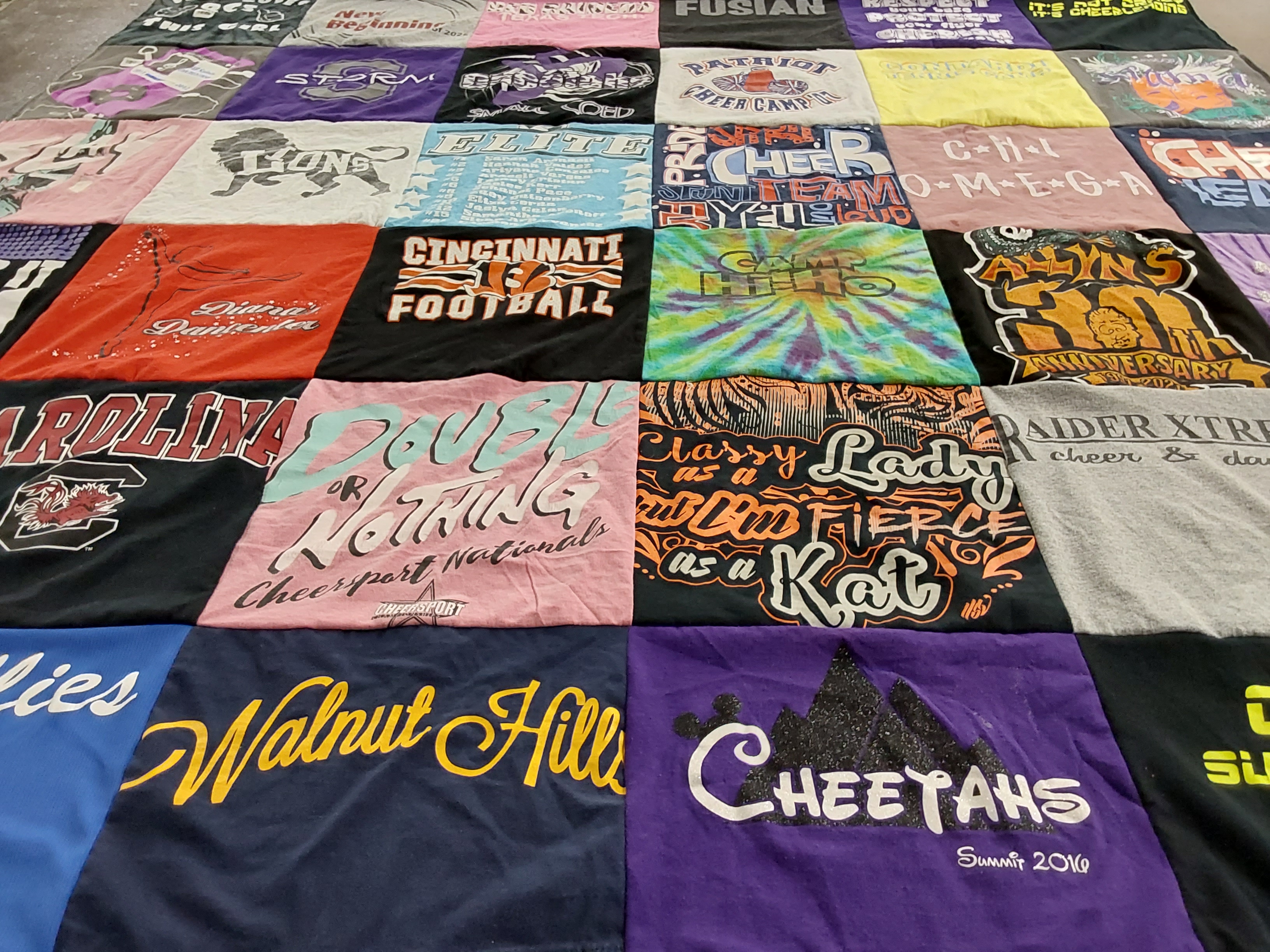 T-shirt quilt from university of south carolina by Christine from OH
