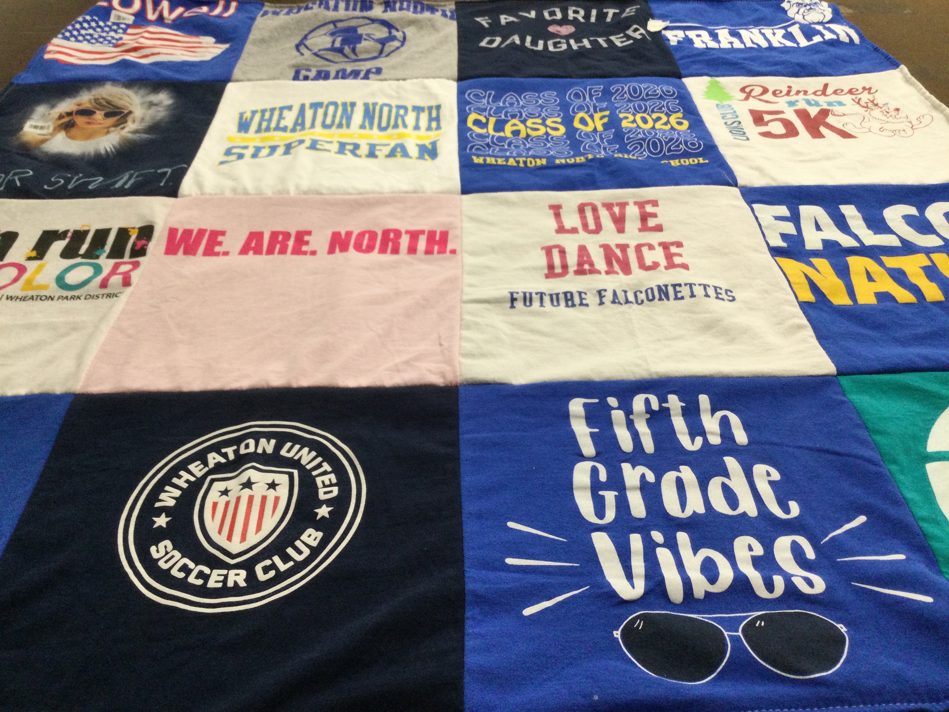 T-shirt quilt featuring wheaton united soccer club by Linda from IL